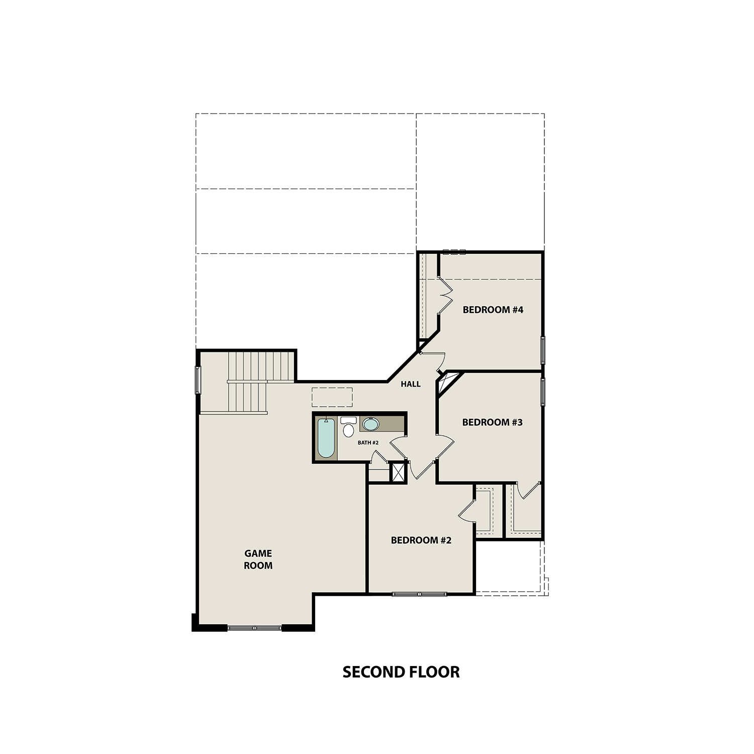 The Ridgeport B Floor Plan In Carellton | Gallatin, TN