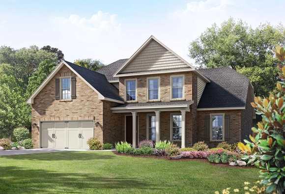 Exterior view of Davidson Homes' The Emory Floor Plan