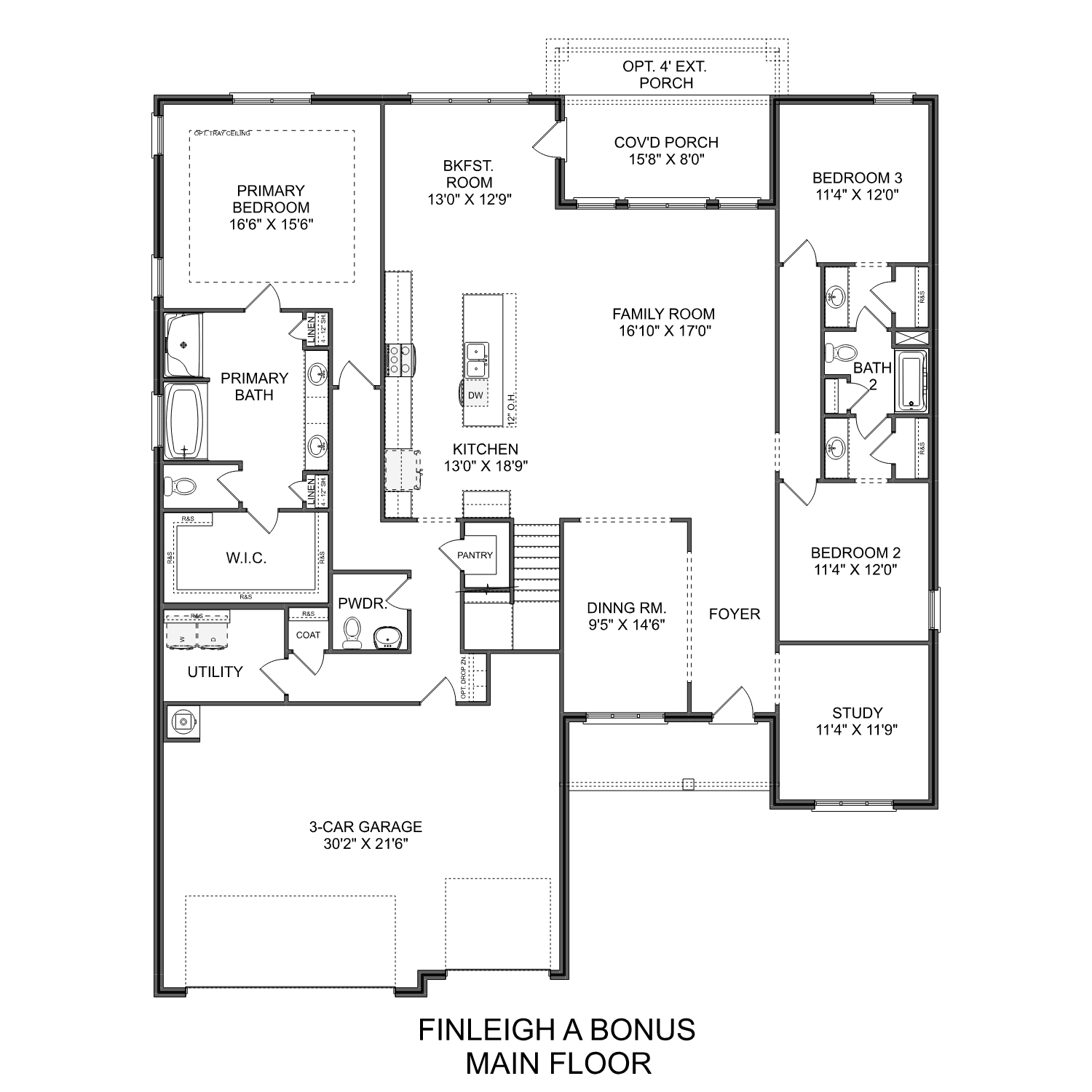 Davidson Homes' The Finleigh Plan with Bonus