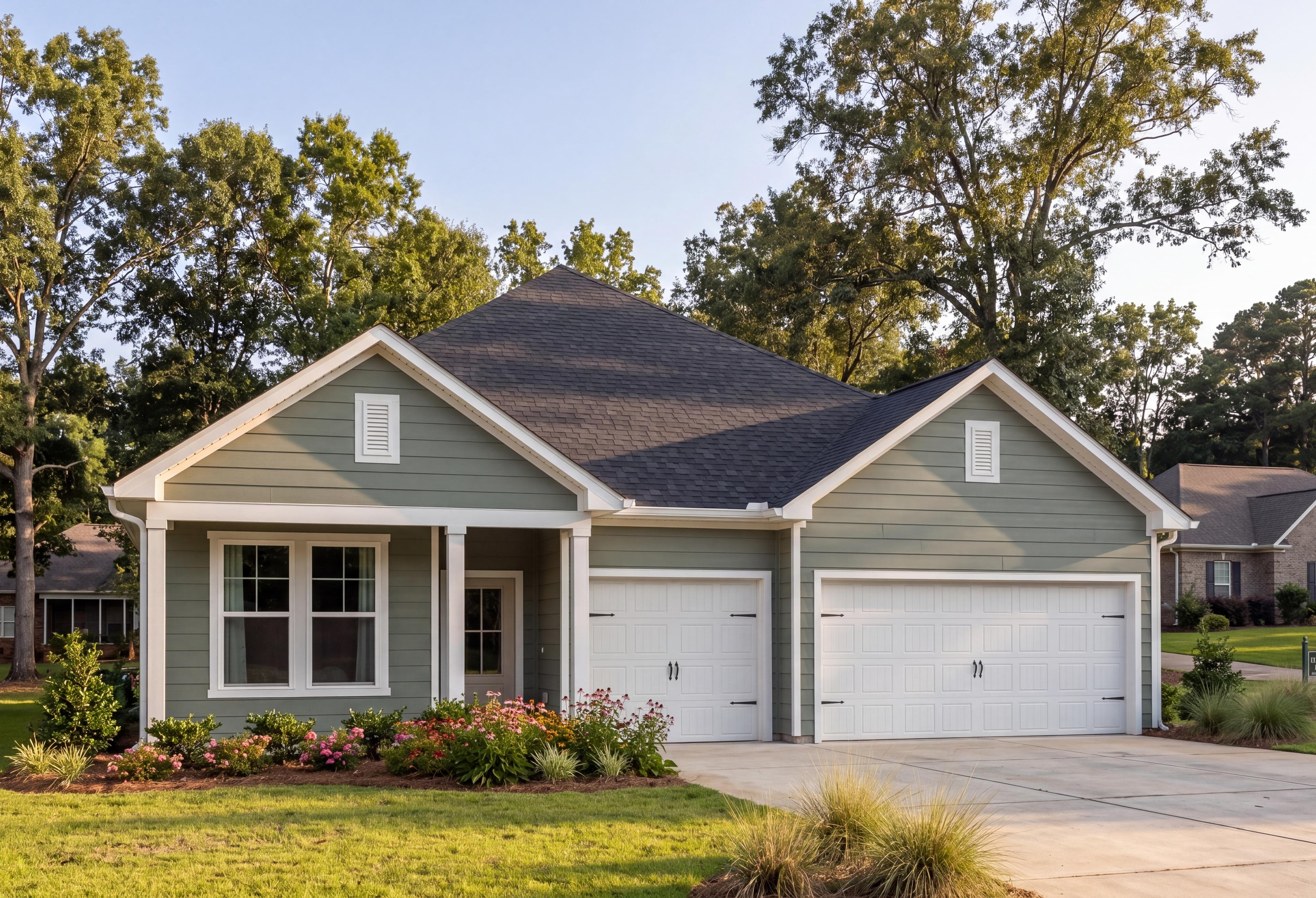 Exterior view of Davidson Homes' The Redstone Floor Plan