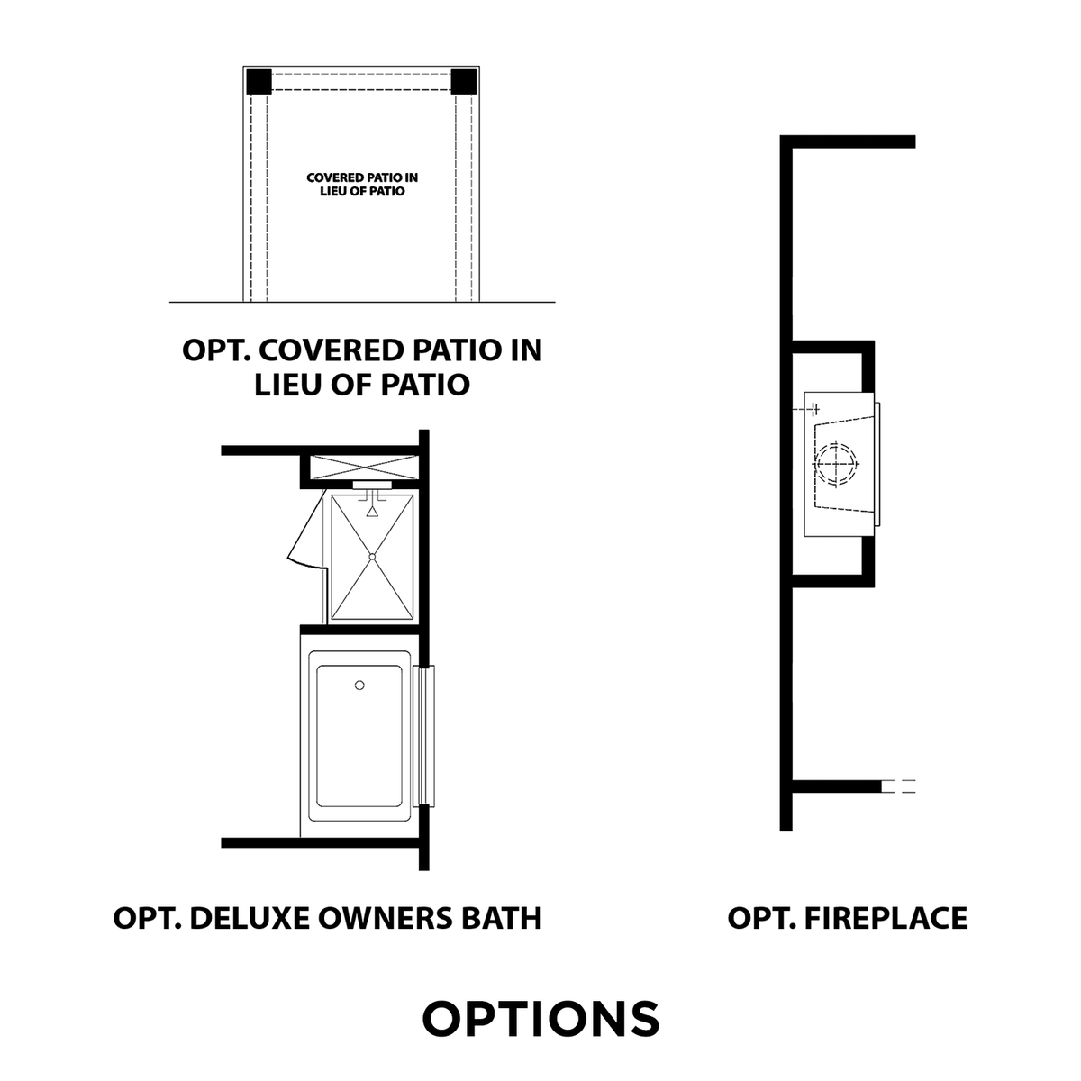 3 - The Gordon B buildable floor plan layout in Davidson Homes' Salem Landing community.