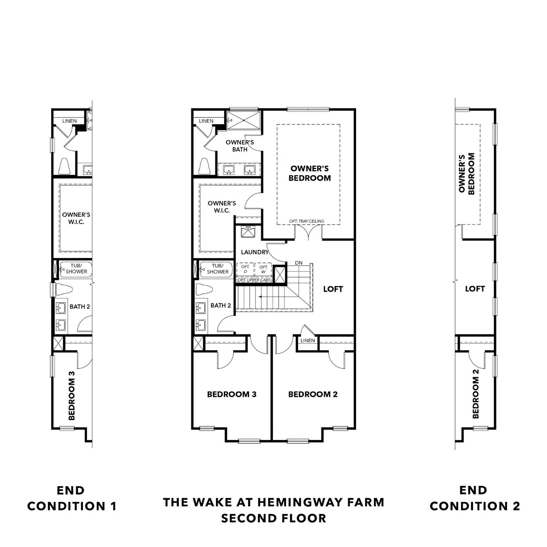 2 - The Wake A buildable floor plan layout in Davidson Homes Homes' Hemingway community.