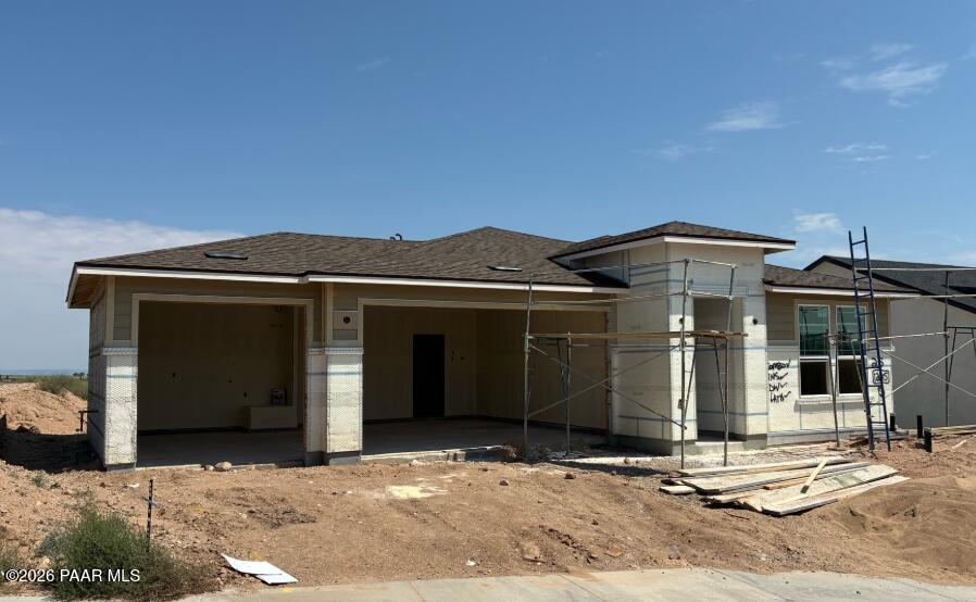 New construction 3-car garage home, The Boulder II F floor plan by Davidson Homes in South Ranch, Prescott, Arizona.