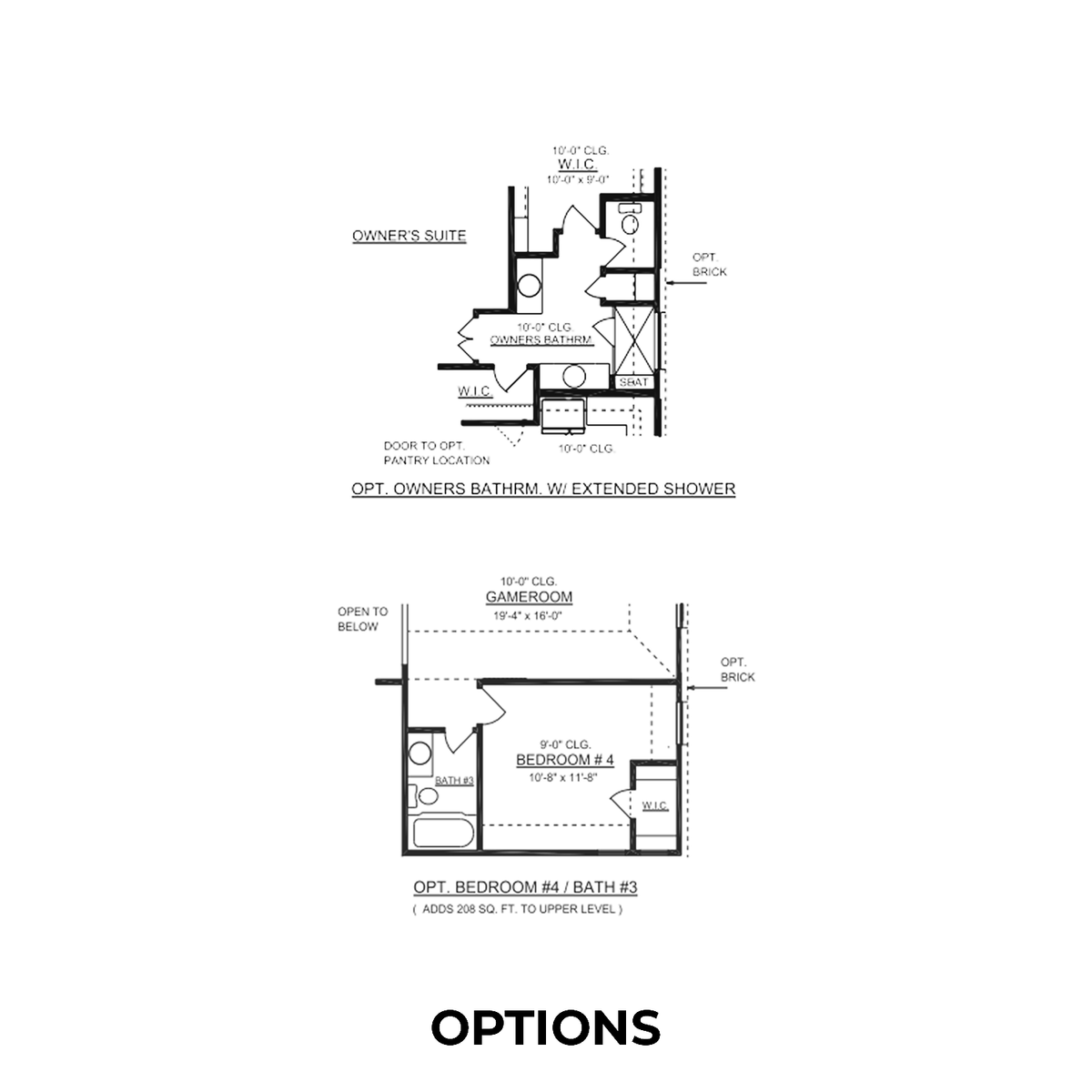 3 - The Collin A floor plan layout for 3501 Annalise Avenue in Davidson Homes' Hannah Heights community.
