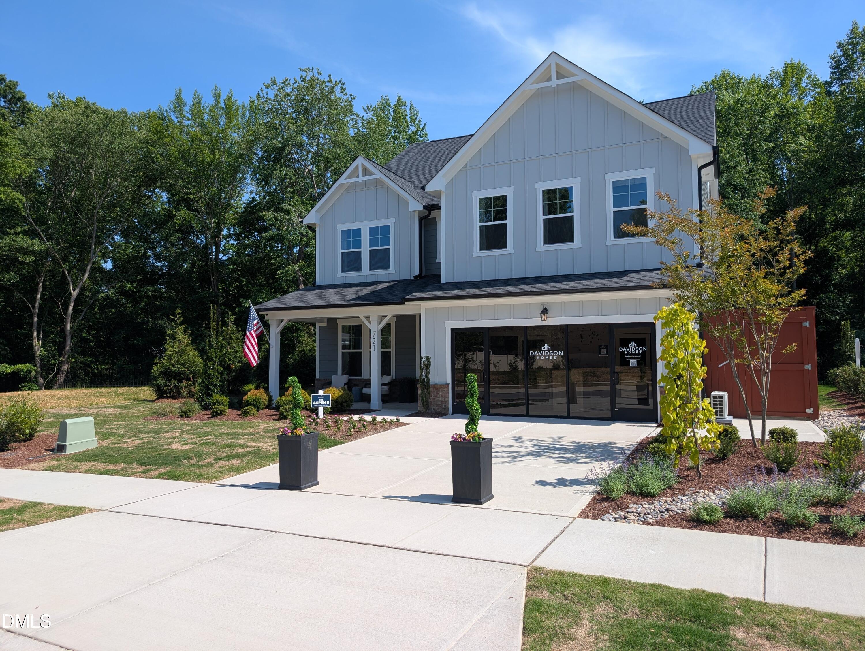 Two-story Aspen B floor plan by Davidson Homes in Wendell Ridge, Wendell, North Carolina with a 2-car garage.