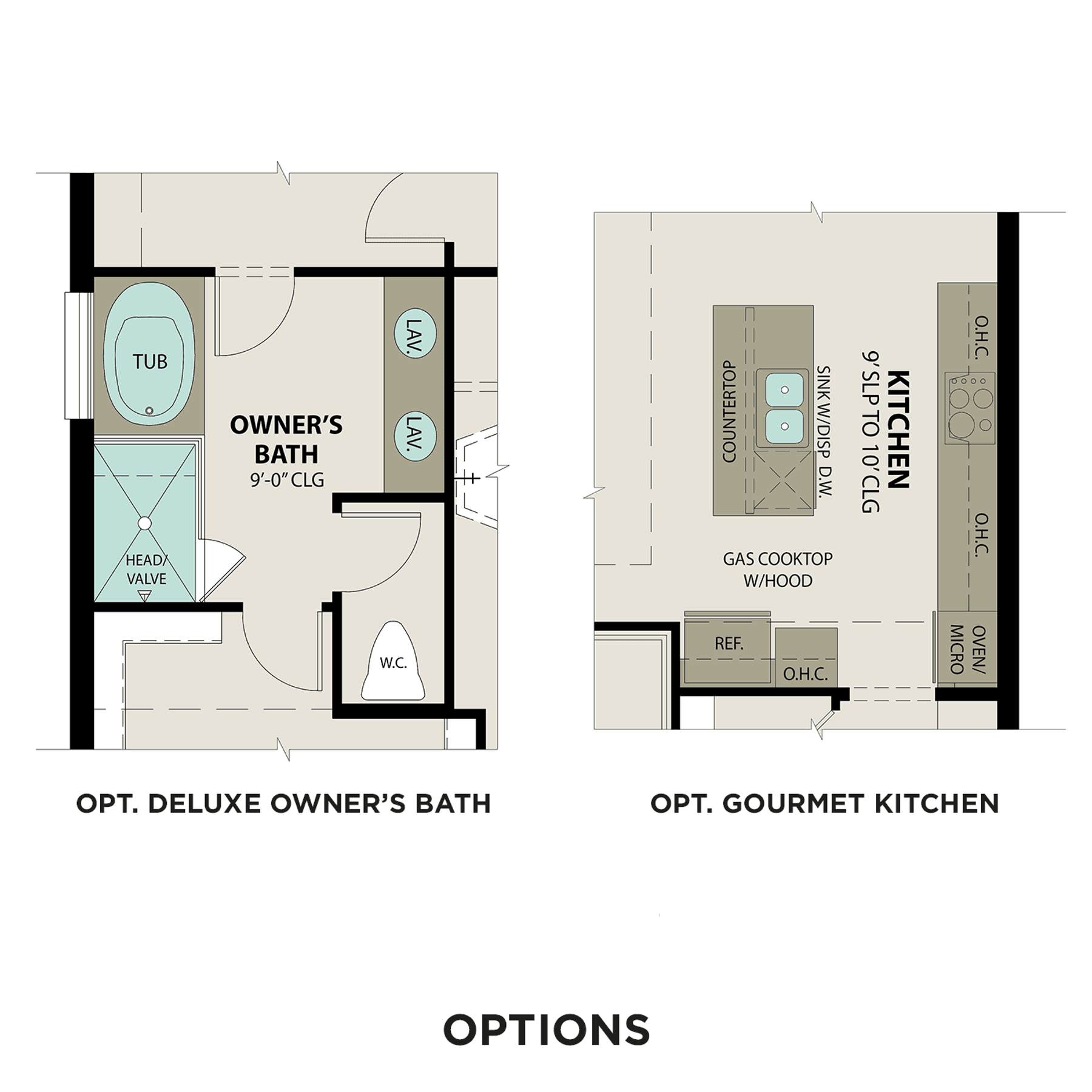 3 - The Sequoia C buildable floor plan layout in Davidson Homes Homes' Windmill Estates community.