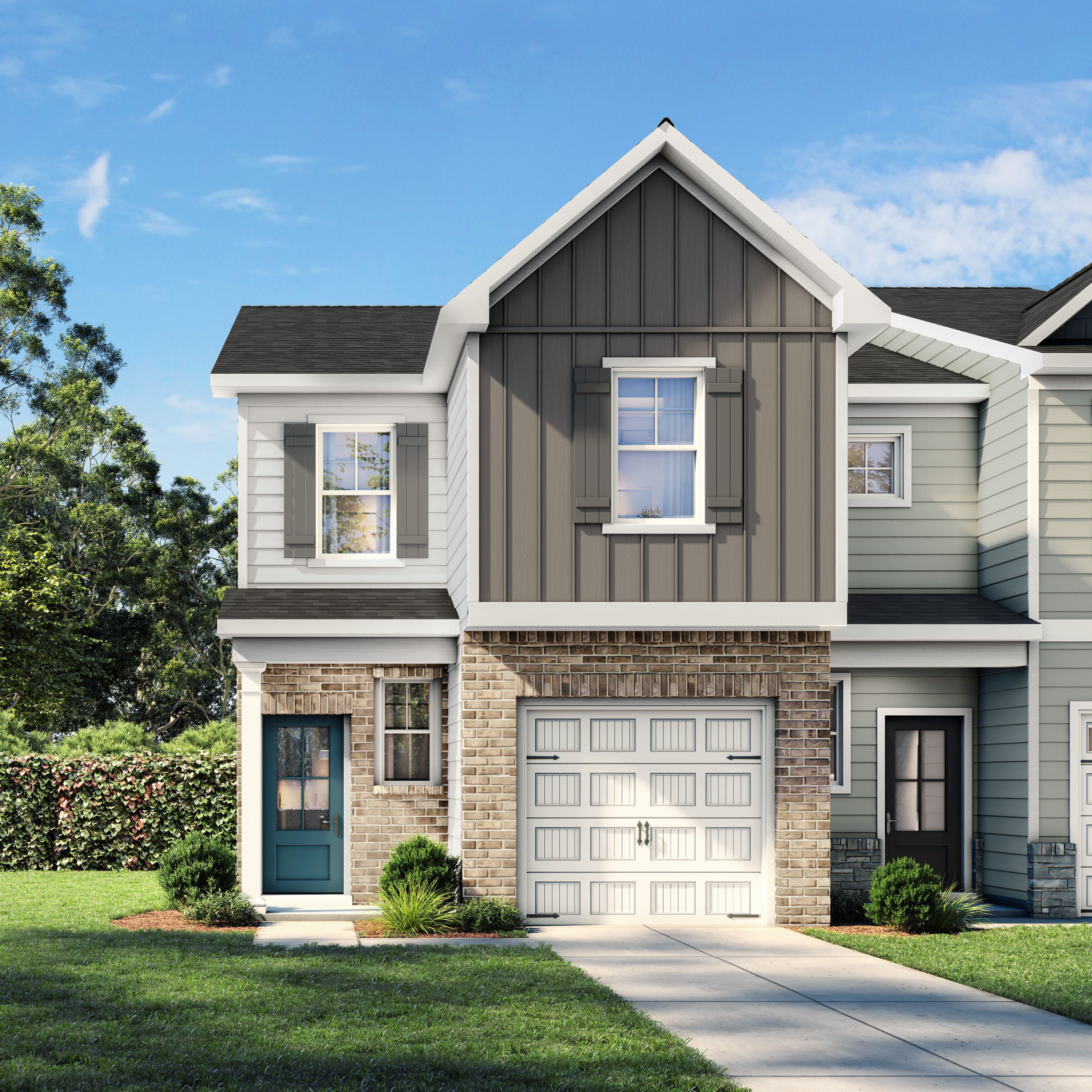 Exterior view of Davidson Homes' The Wilmington II A Floor Plan