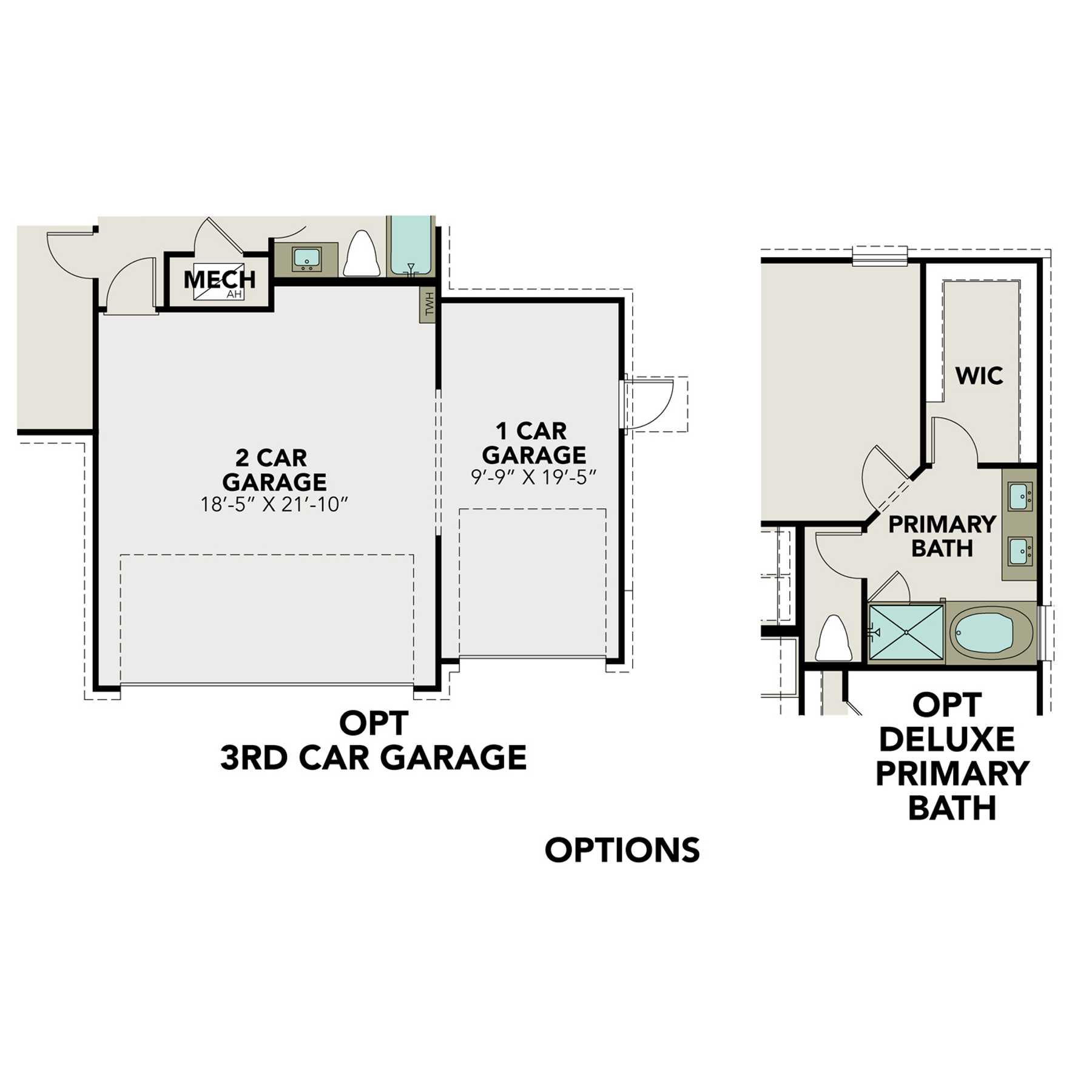 2 - The Costa with 3-Car Garage buildable floor plan layout in Davidson Homes Homes' River Ranch Meadows community.