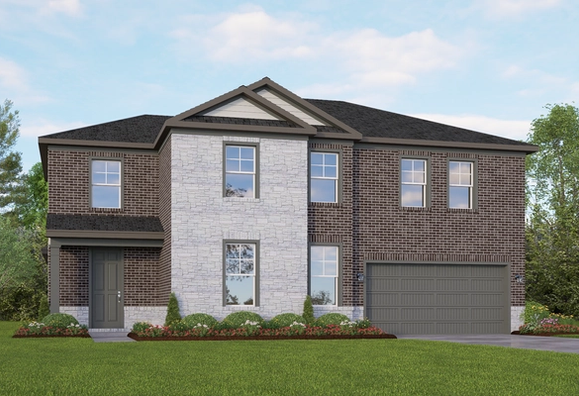 Exterior view of Davidson Homes' The Jennings G Floor Plan
