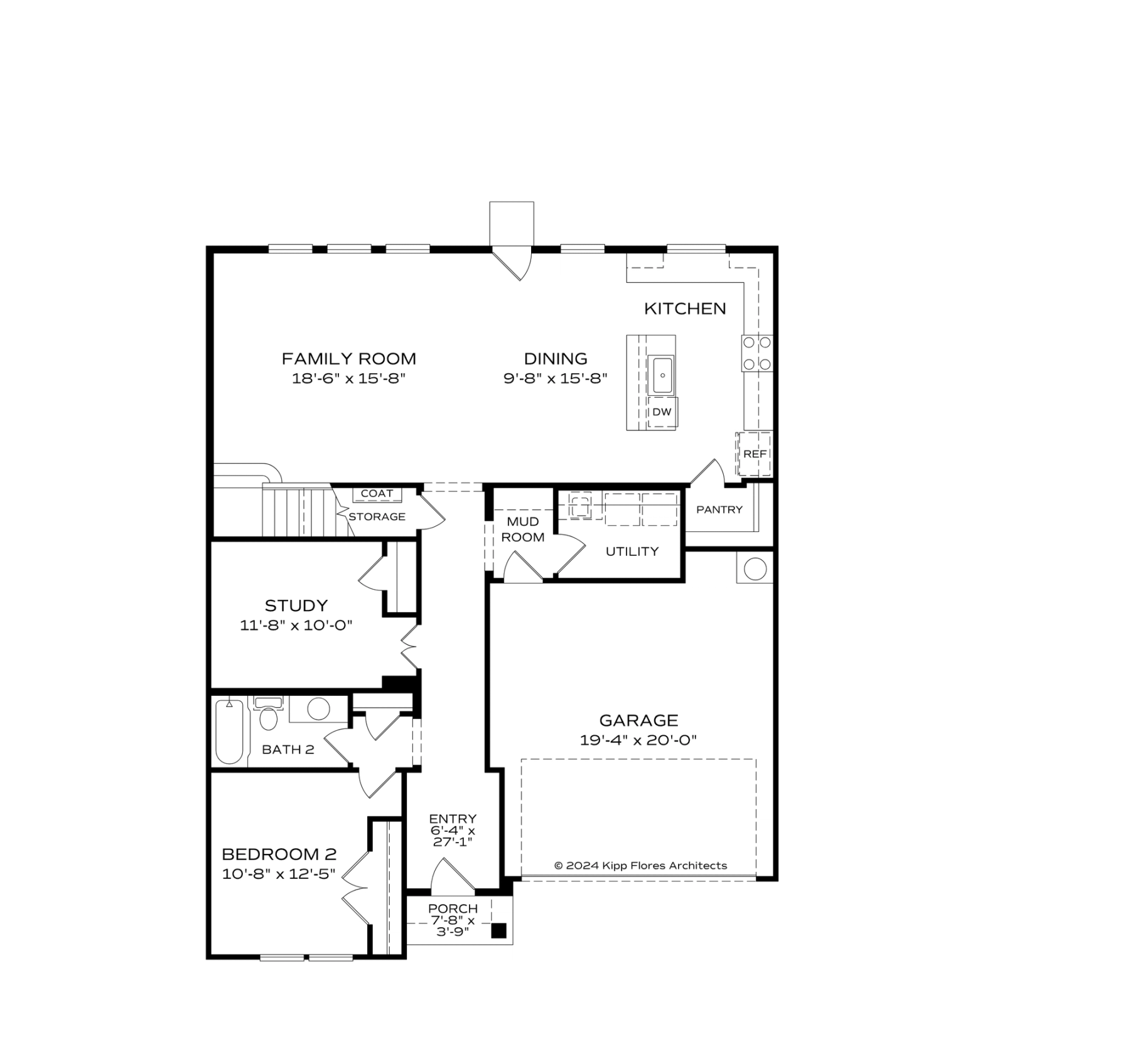 1 - The Radiance floor plan layout for 109 Starview Court in Evermore Homes Homes' Carroll Green community.