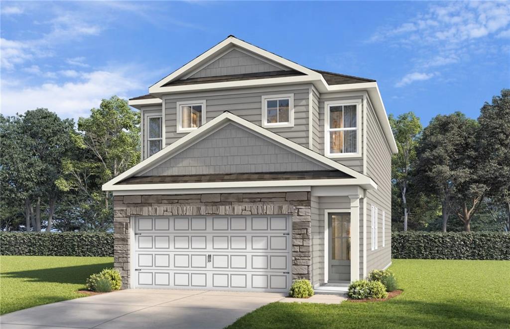 Exterior view of Davidson Homes' New Home at 301 Greene Farm Trail