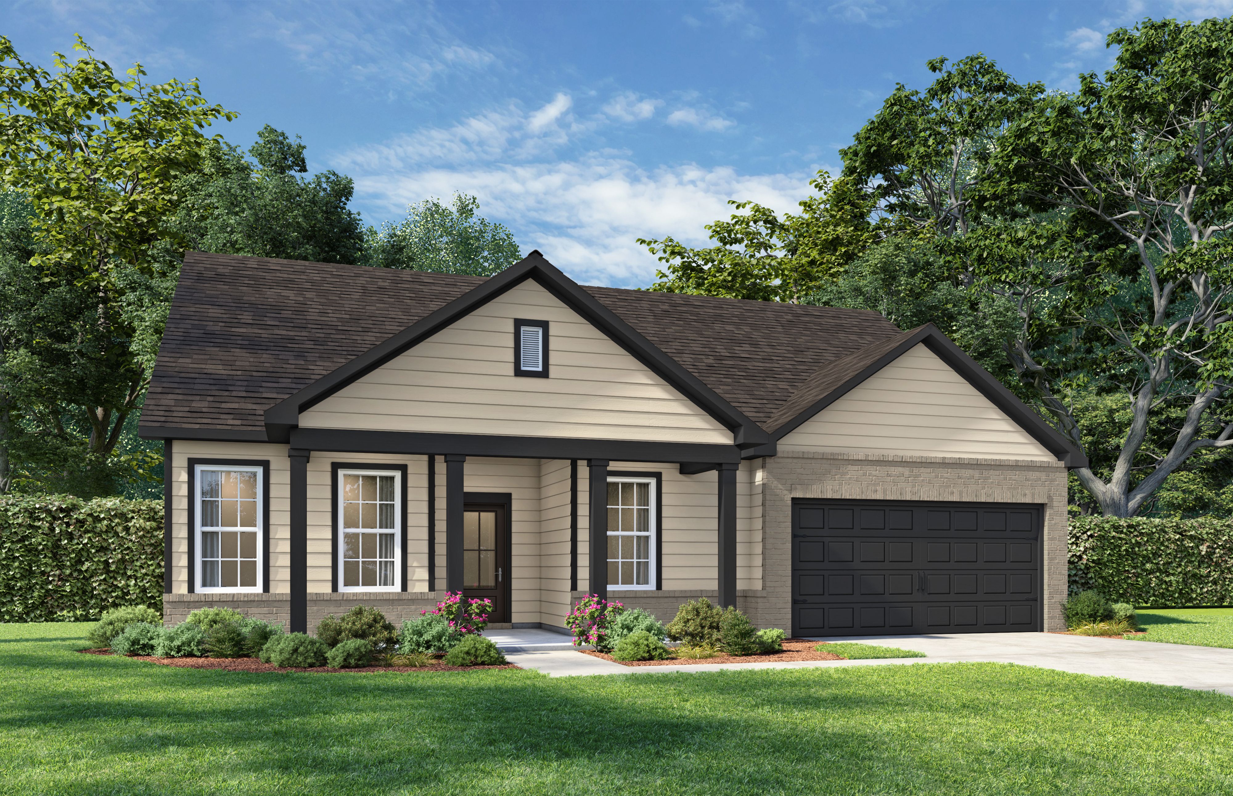 Exterior view of Davidson Homes' The Hibiscus D Floor Plan