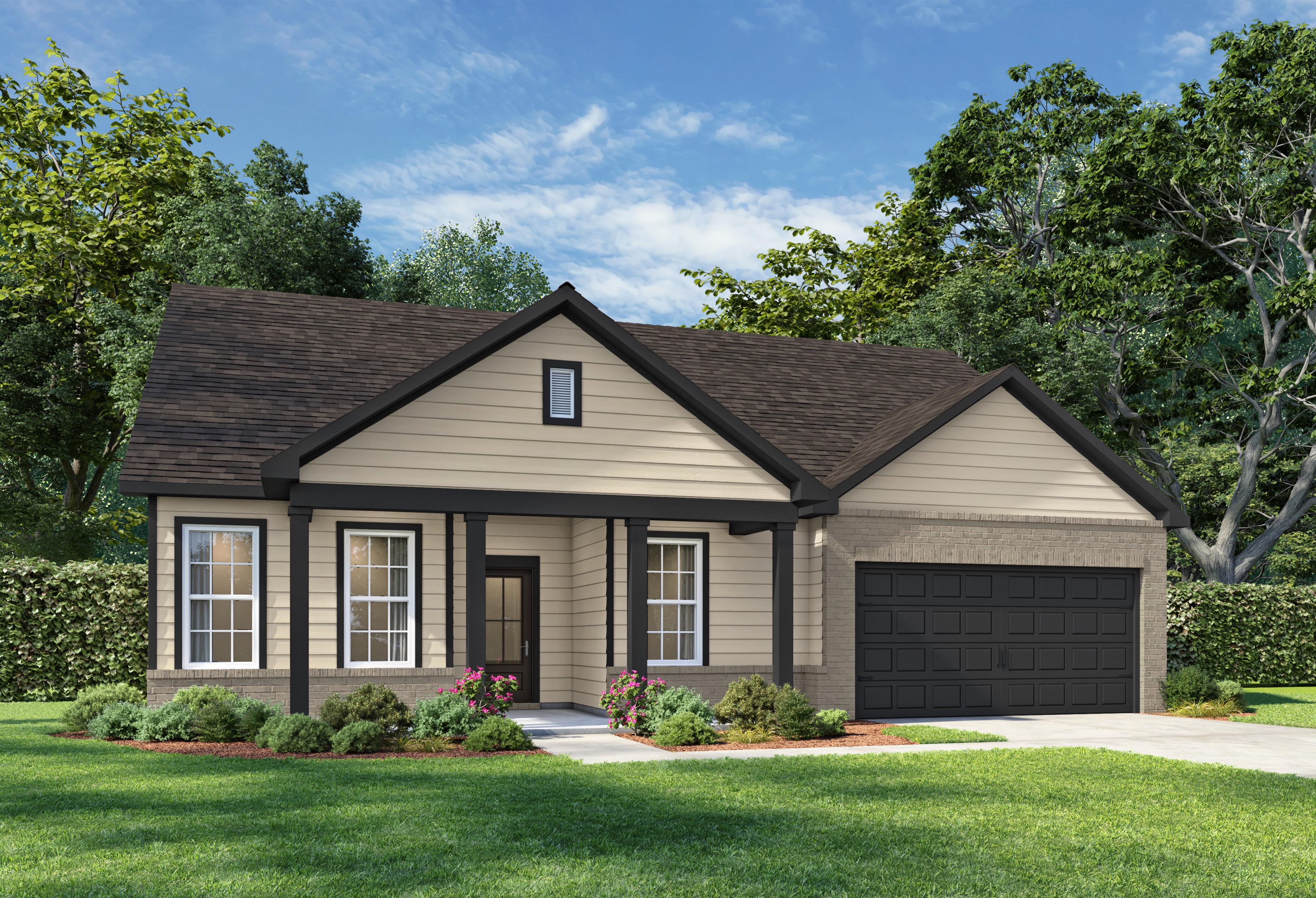 Exterior view of Davidson Homes' The Hibiscus D Floor Plan