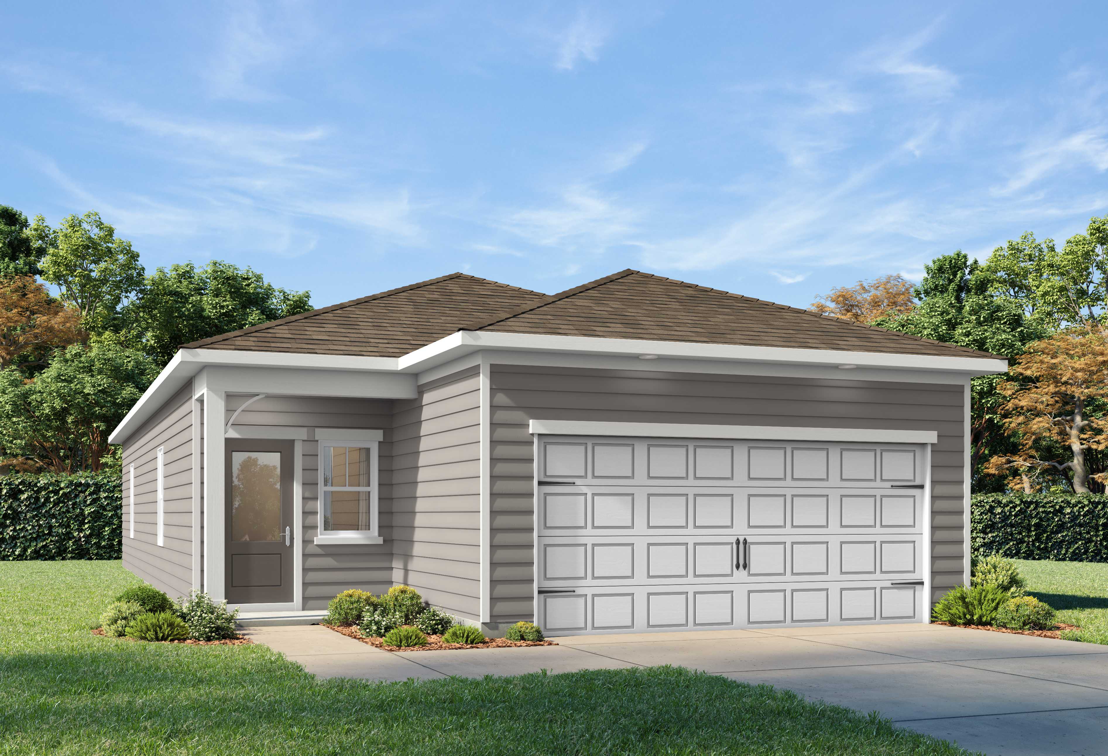 Exterior view of Davidson Homes' The Oconee A Floor Plan