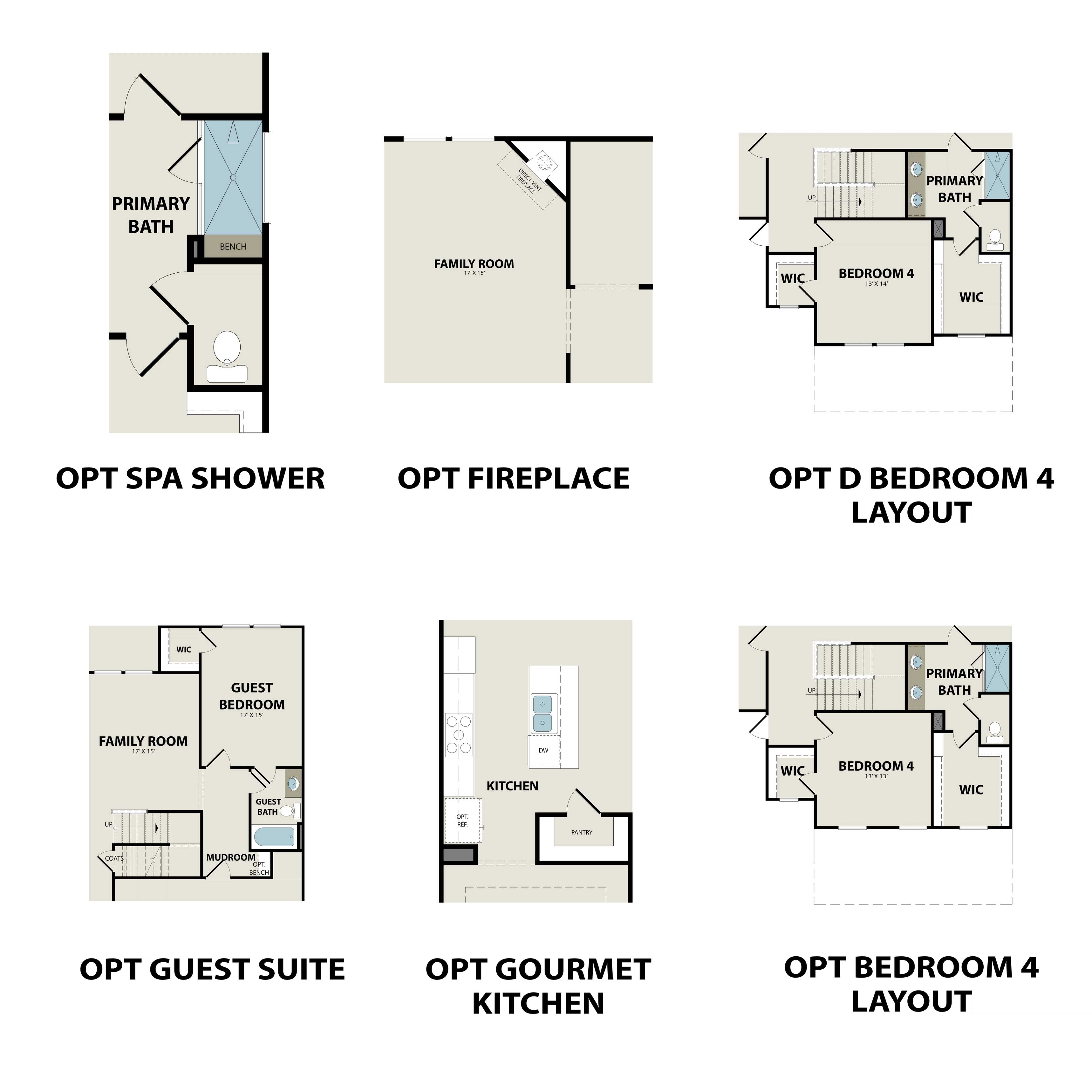 3 - The Willow C buildable floor plan layout in Davidson Homes Homes' Benders Cove community.