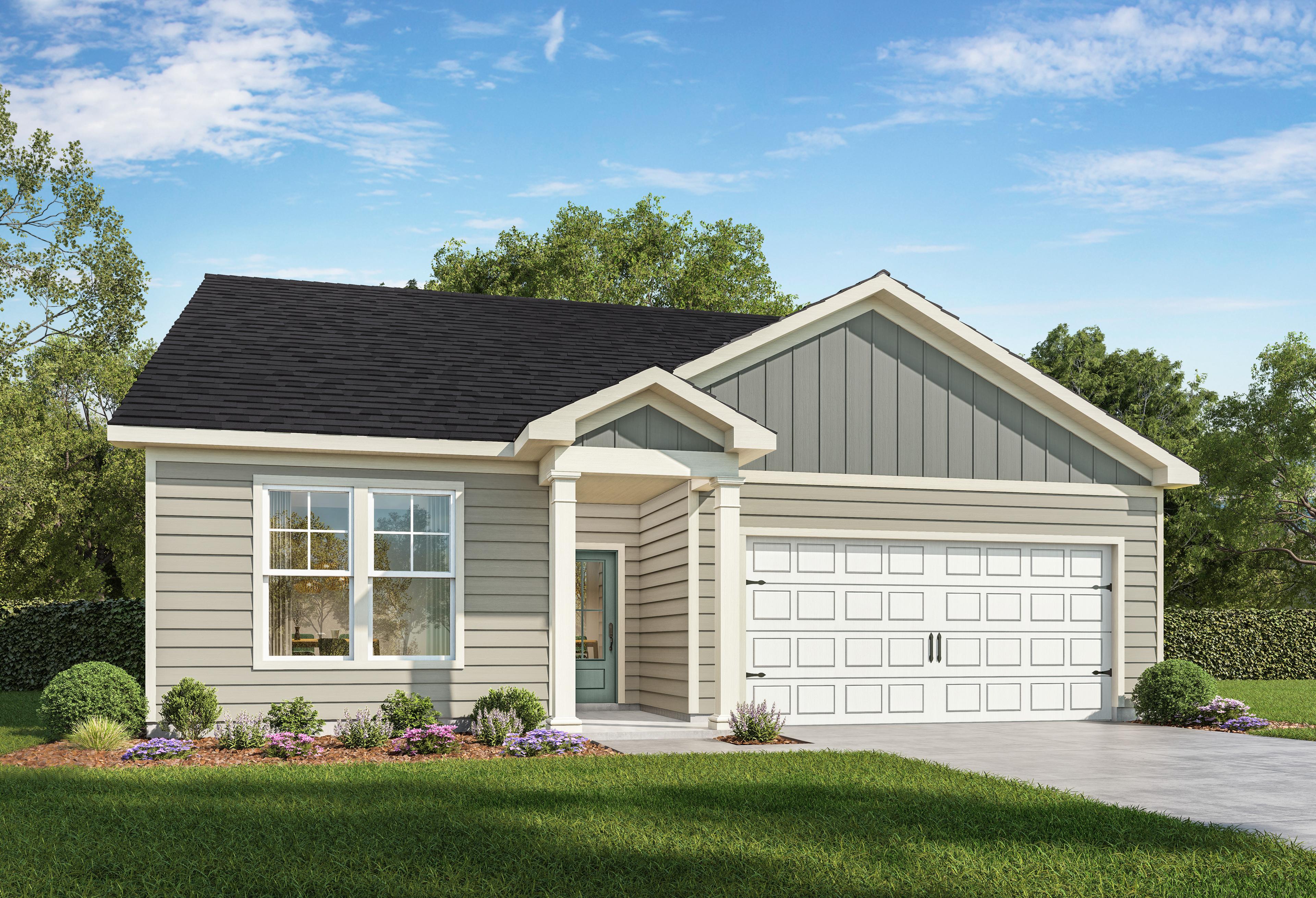 Exterior view of Davidson Homes' The Glen A Floor Plan