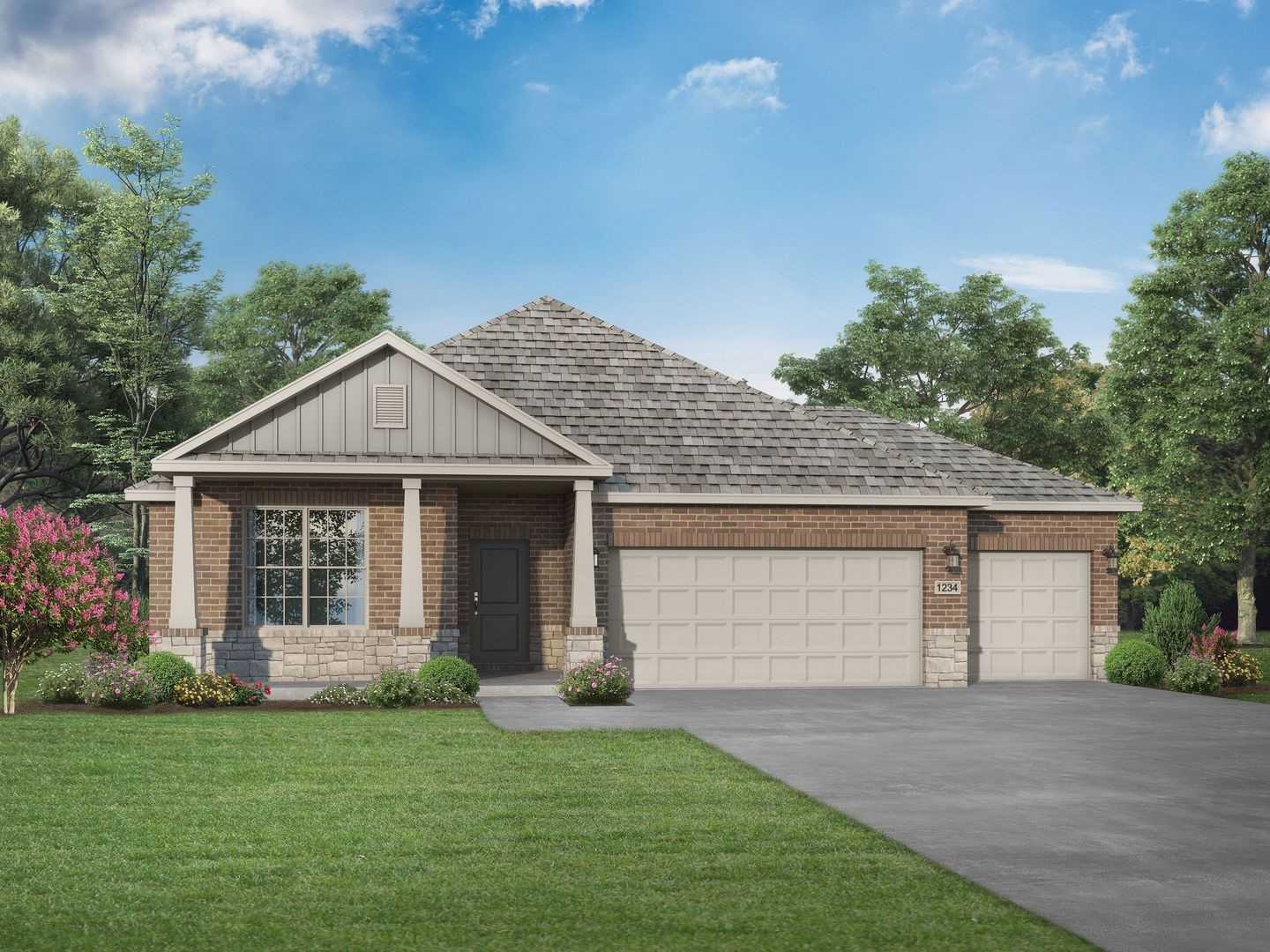 Exterior view of Davidson Homes' New Home at 218 Briarwood Drive