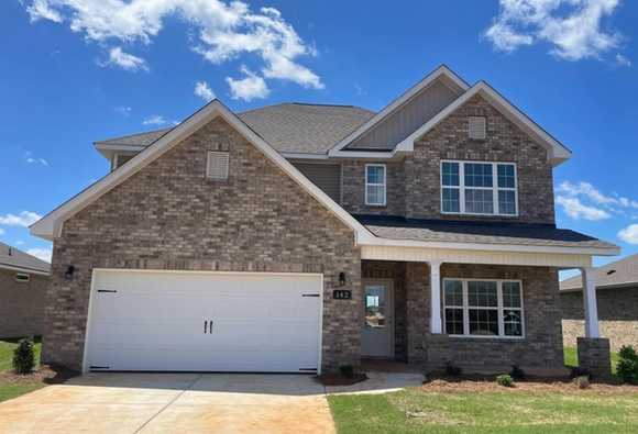Exterior view of Davidson Homes' New Home at 142 Hazel Pine Trail