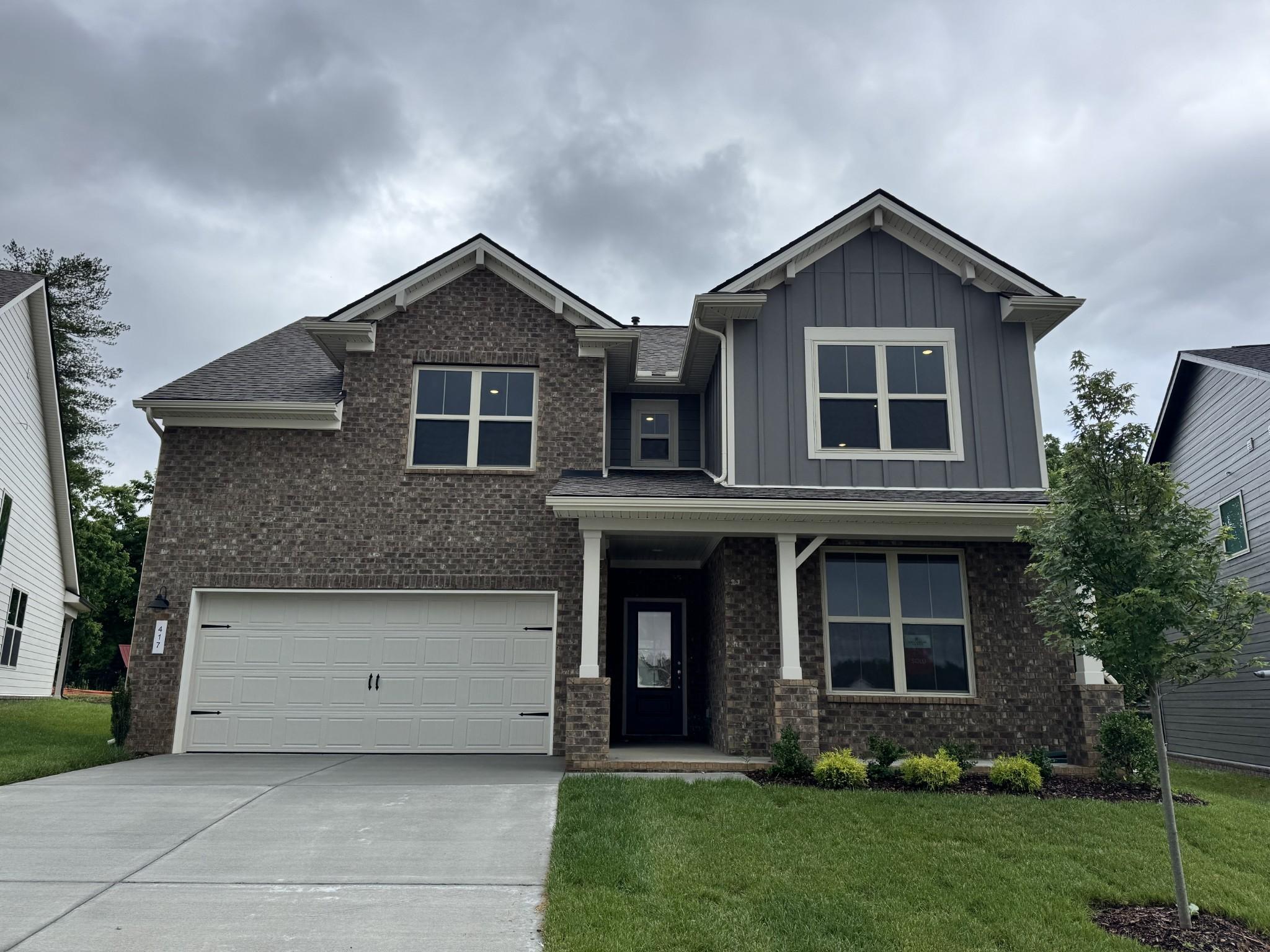 Exterior view of Davidson Homes' New Home at 417 Old Spring Lane