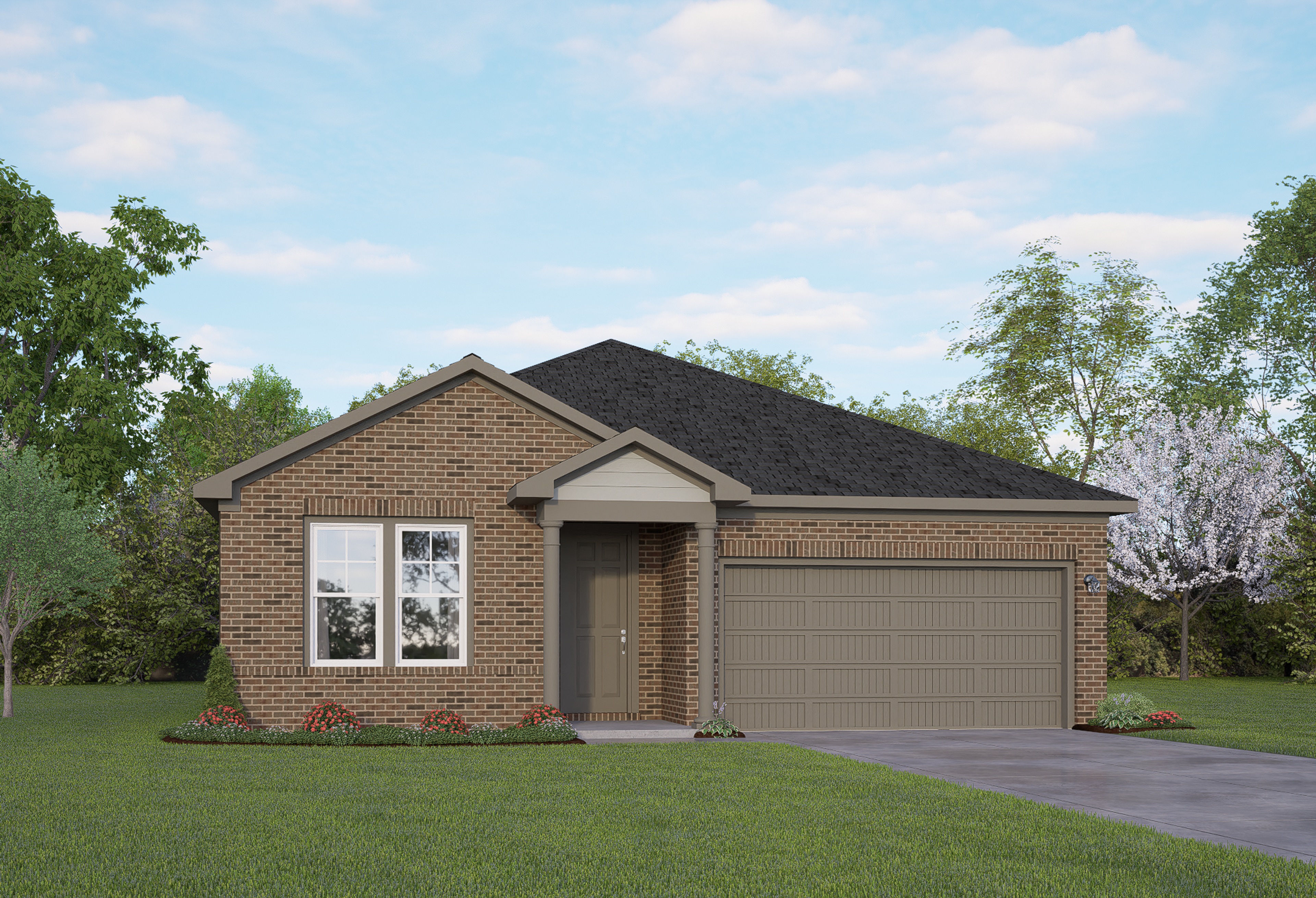 Exterior view of Davidson Homes' The Daphne I Floor Plan