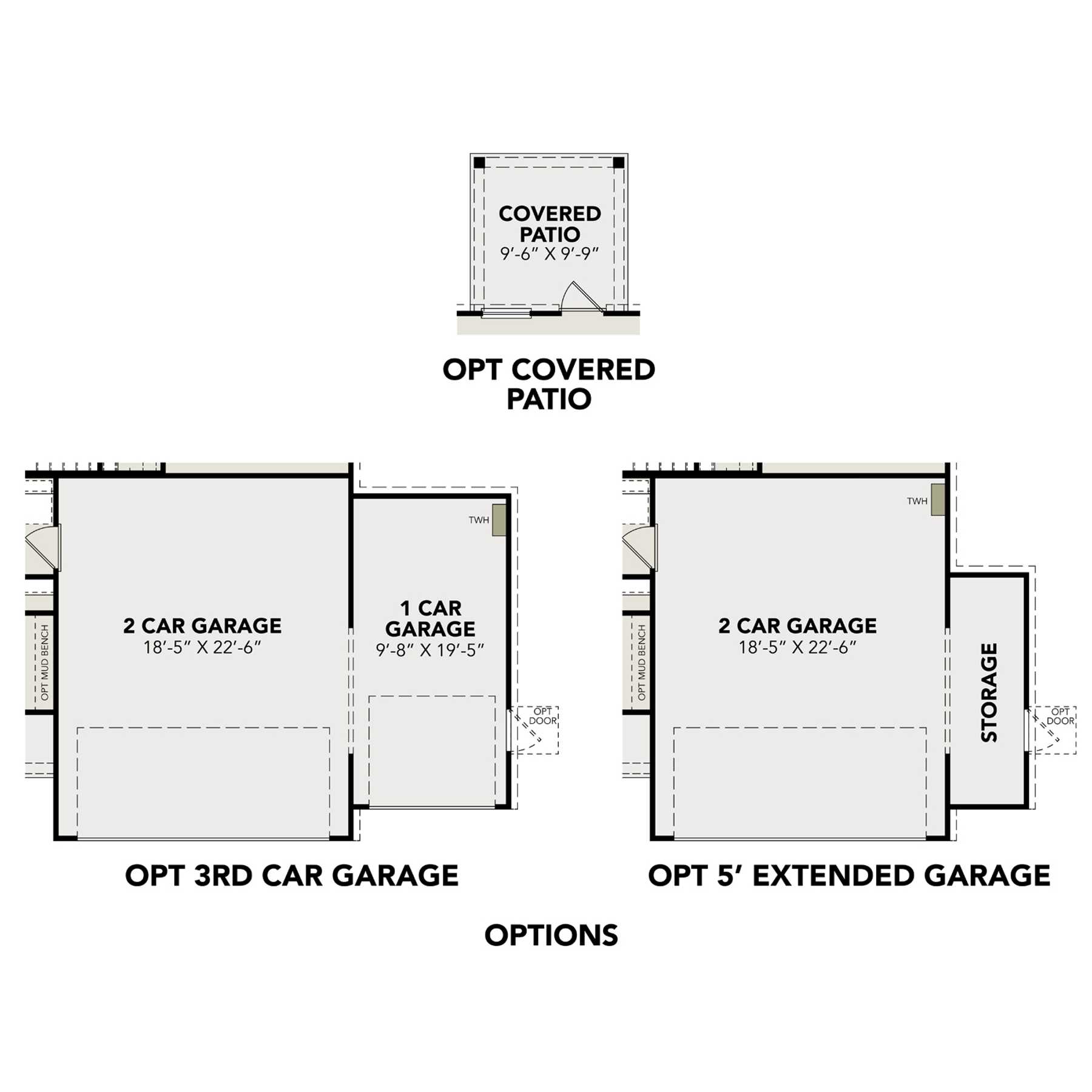 3 - The San Marcos buildable floor plan layout in Davidson Homes Homes' Caney Creek Place community.