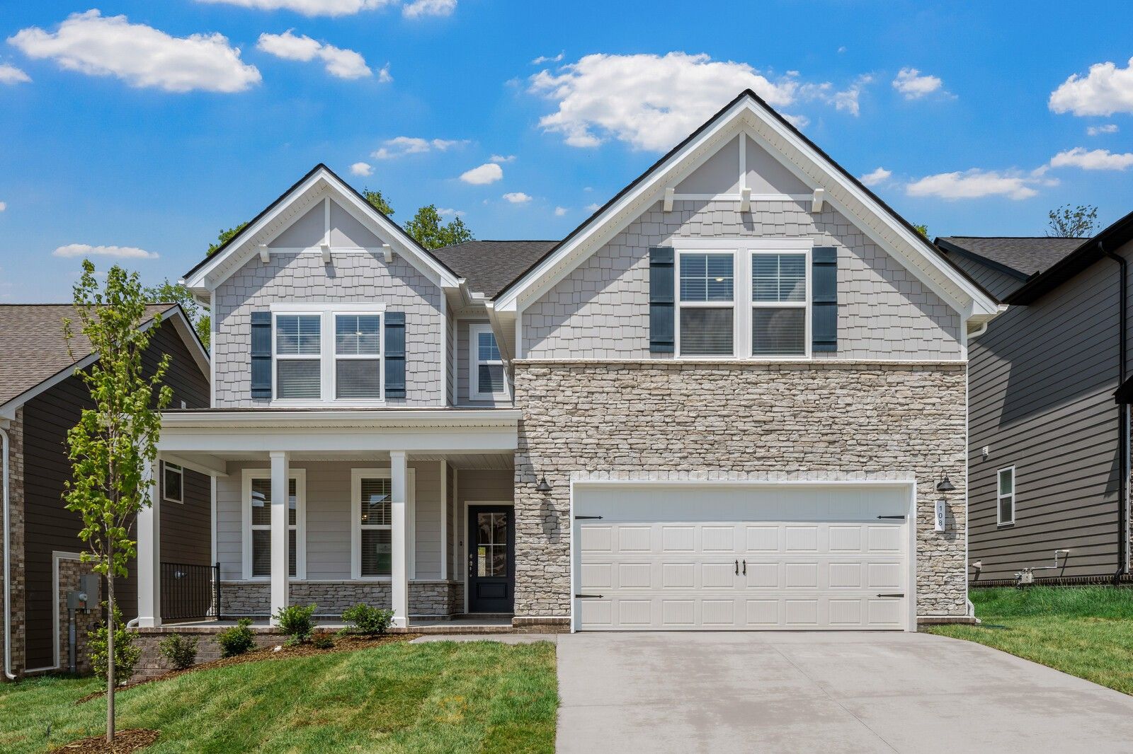 Exterior view of Davidson Homes' New Home at 108 Rock Chimney Rd