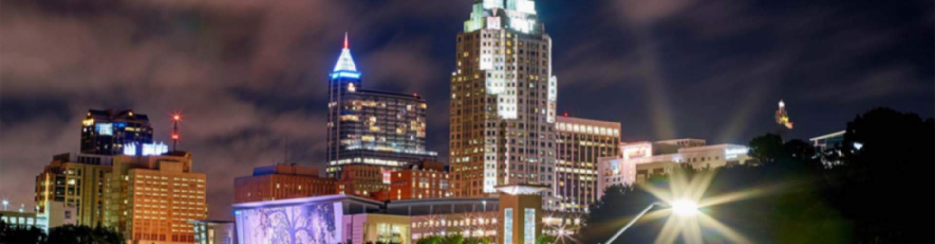 Skyline over Downtown Raleigh
