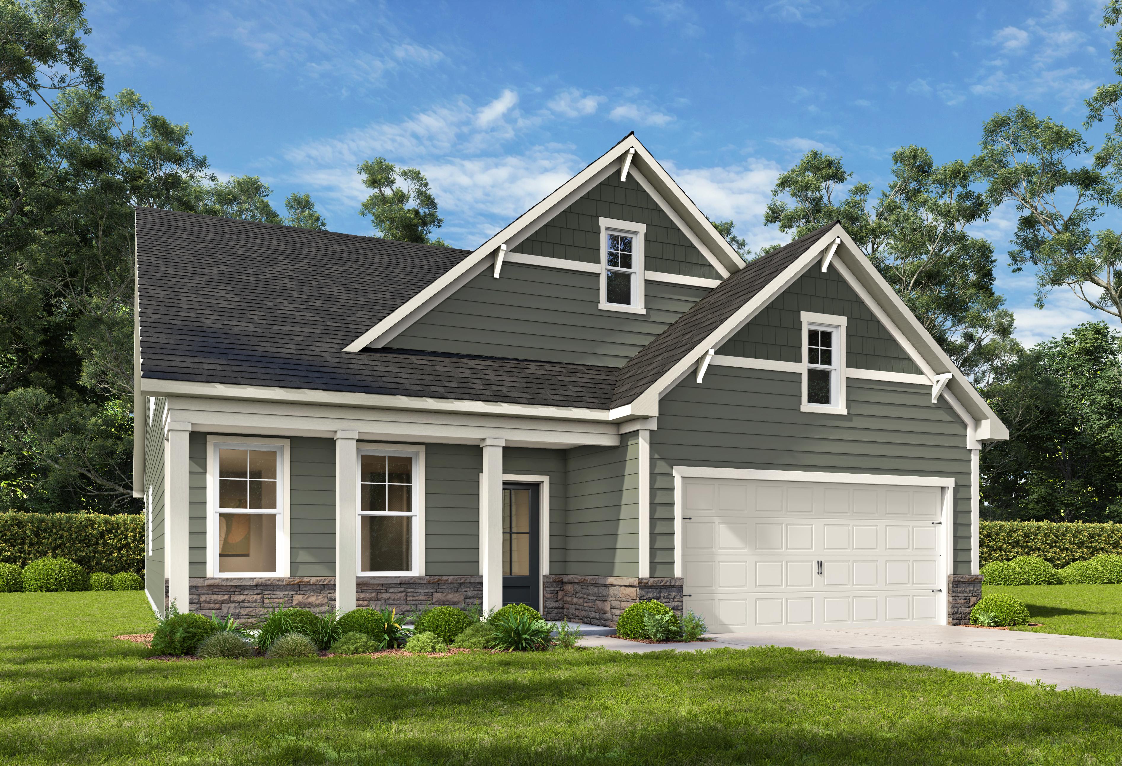Exterior view of Davidson Homes' The Birch II A Floor Plan