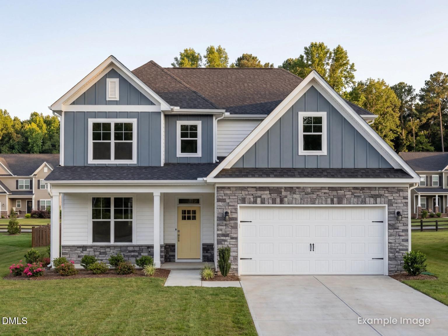 Exterior view of Davidson Homes' New Home at 501 Crescent Wood Trail