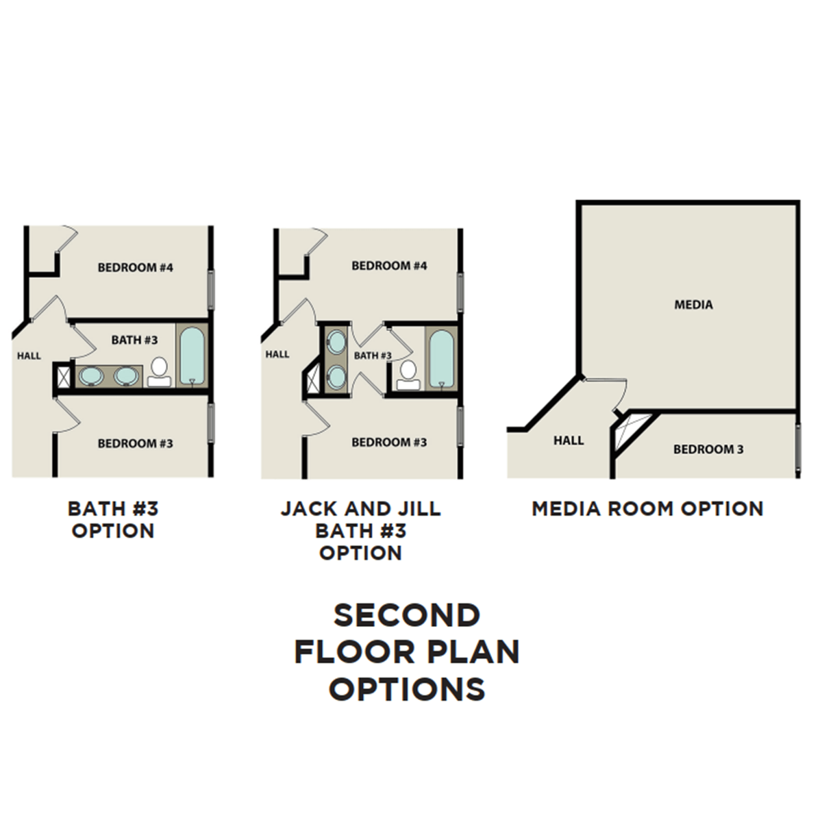 4 - The Ridgeport C buildable floor plan layout in Davidson Homes' Salem Landing community.