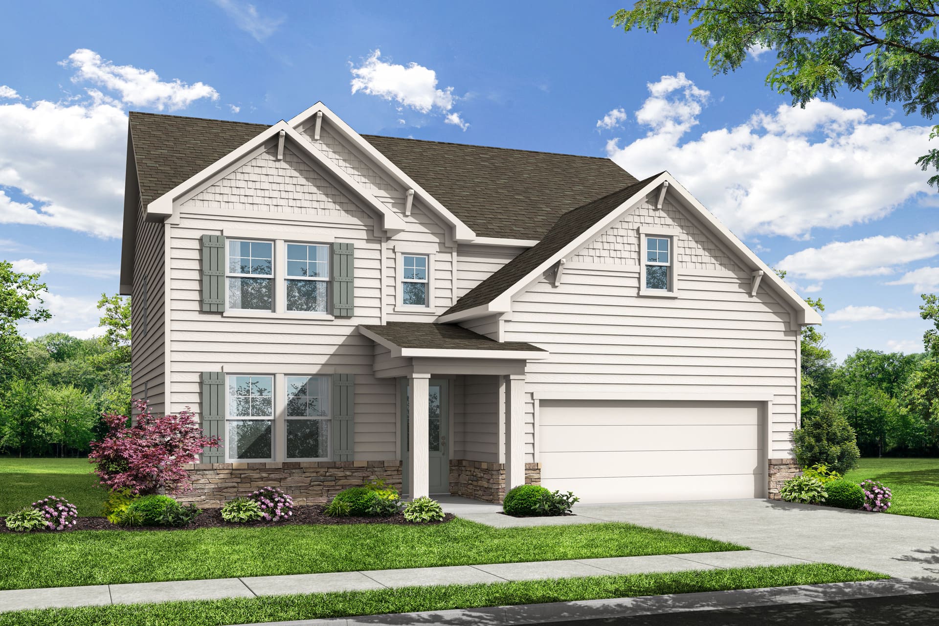 The Hickory A At Shallowford Floor Plan In The Village At Shallowford ...