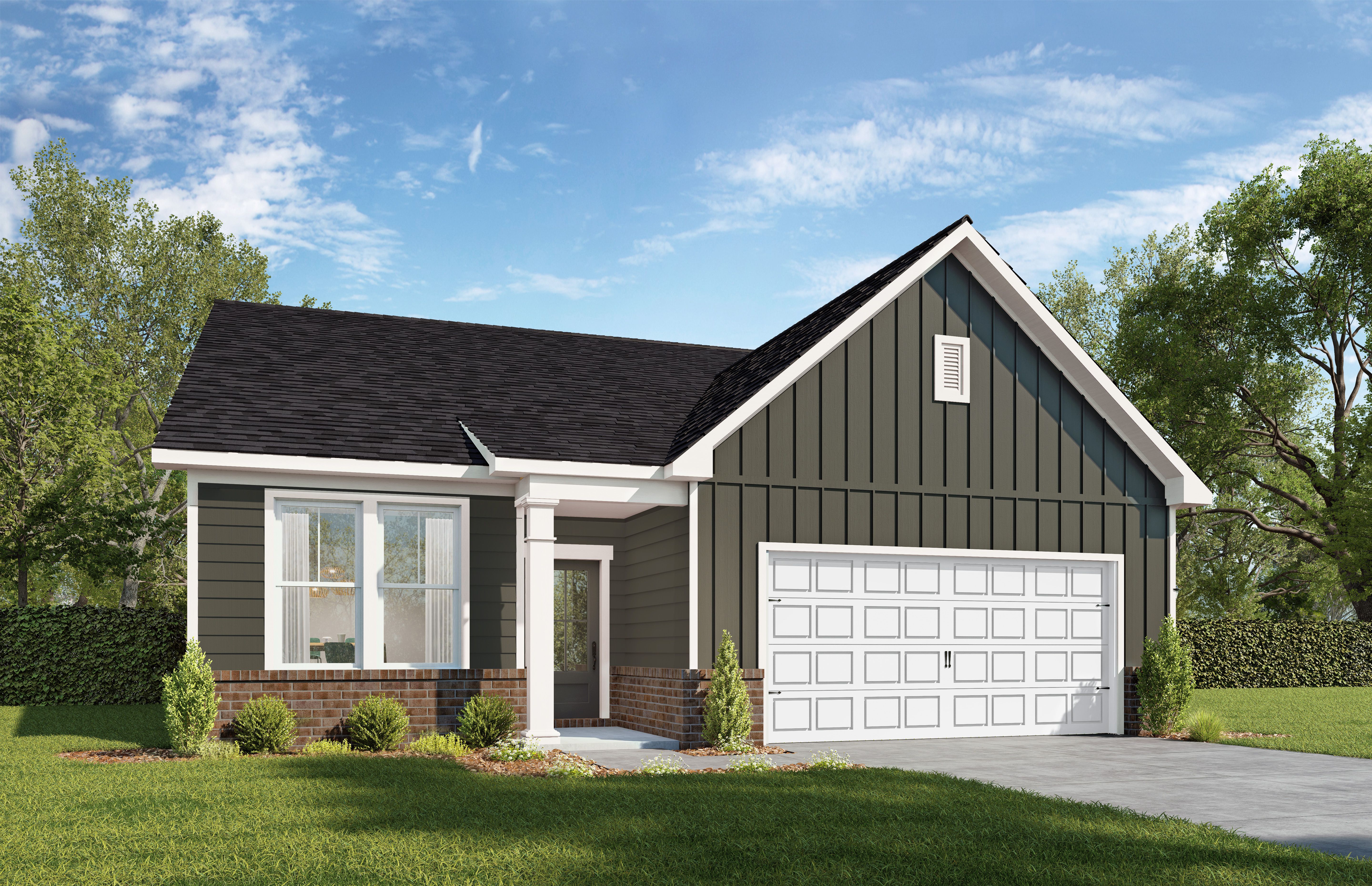Exterior view of Davidson Homes' The Sorrento B Floor Plan