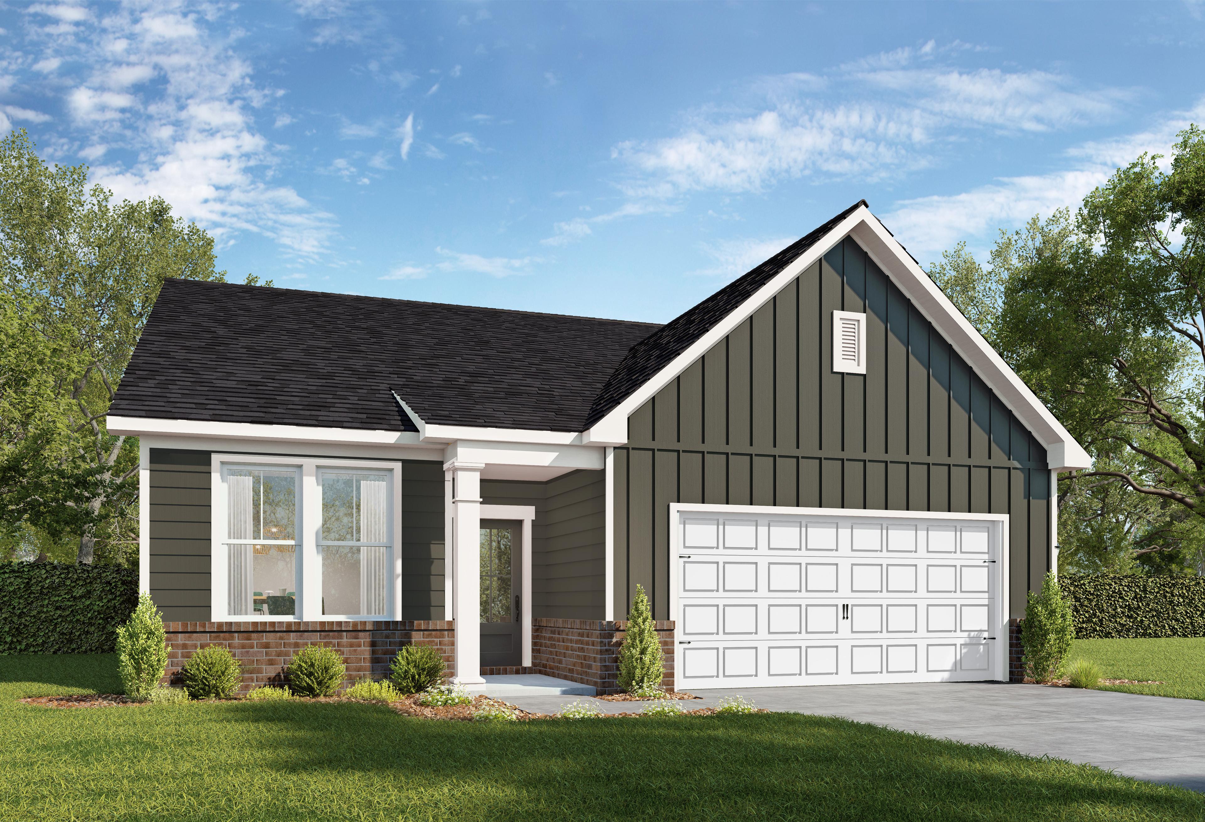 Exterior view of Davidson Homes' The Sorrento B Floor Plan