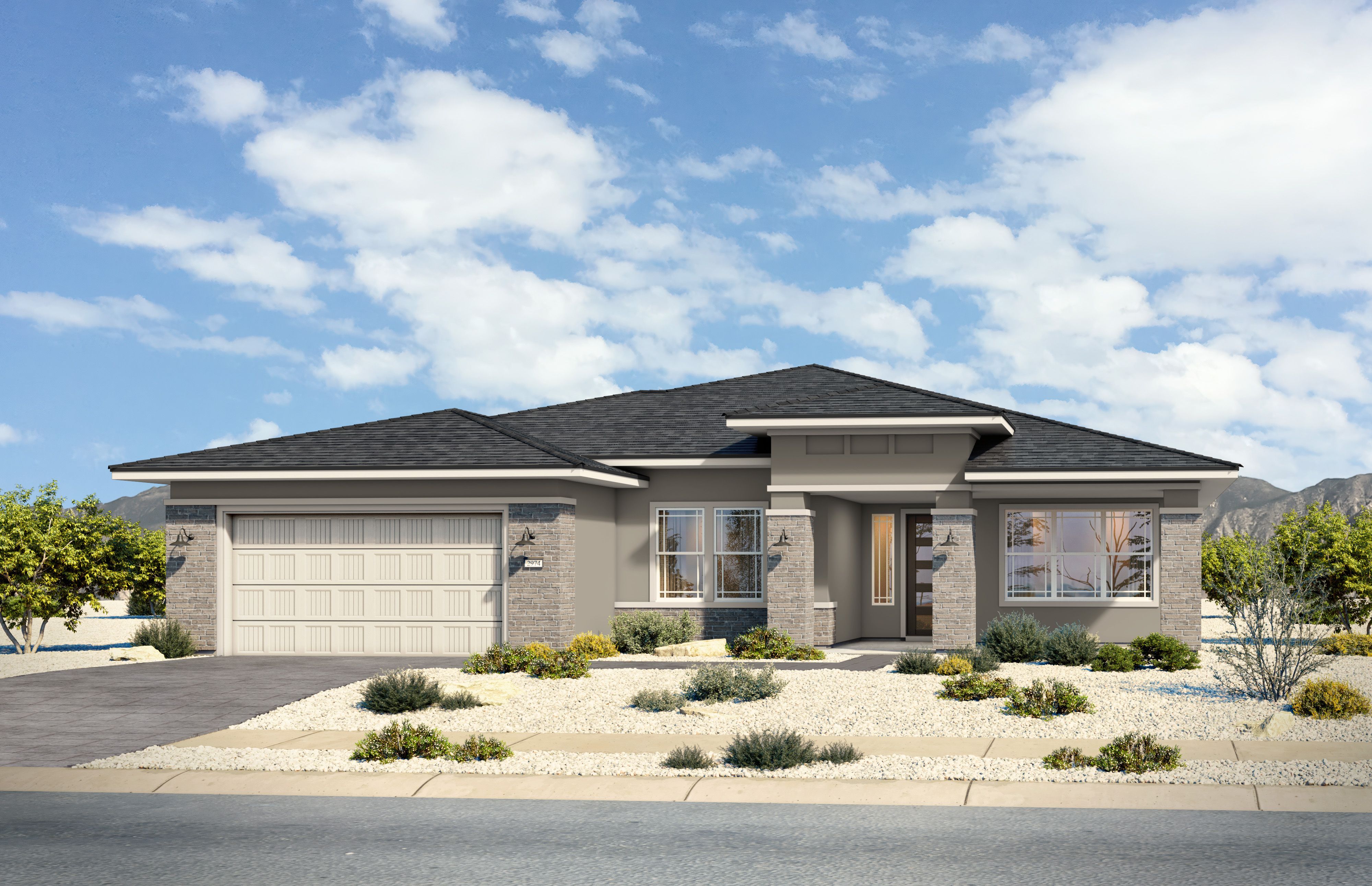 Exterior view of Davidson Homes' The Soleil C Floor Plan