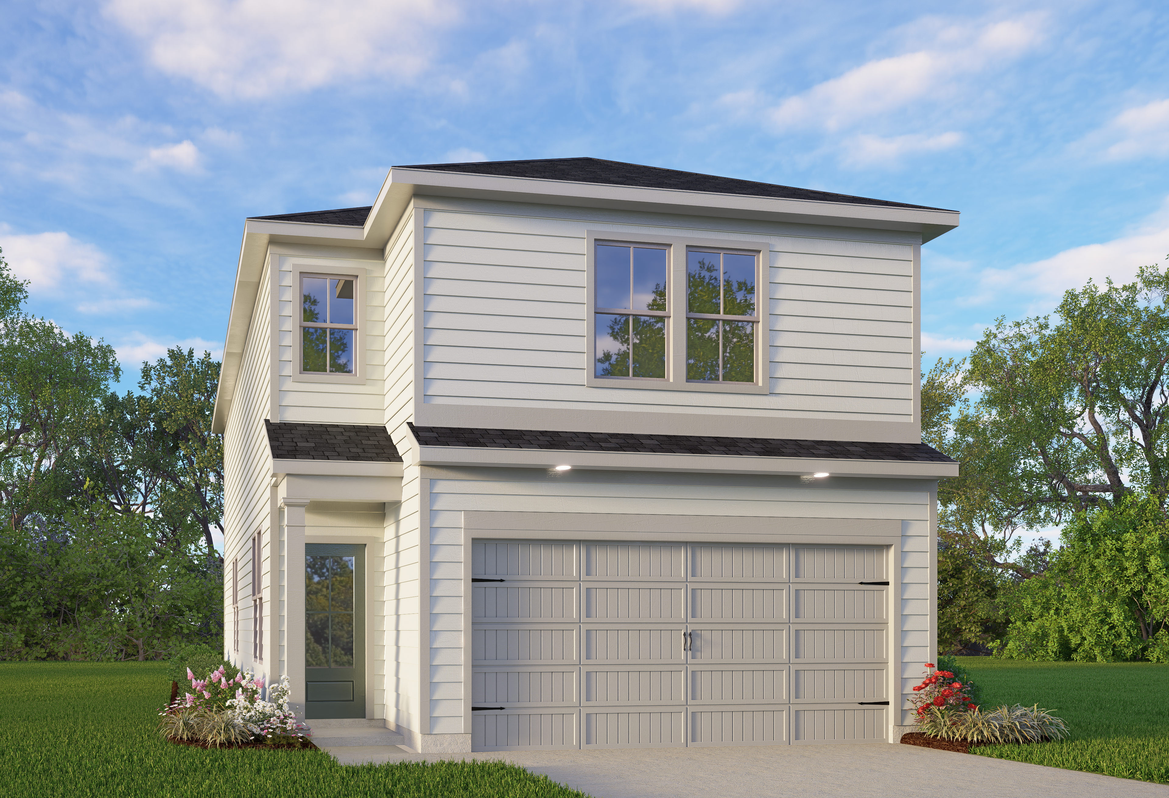 Exterior view of Davidson Homes' The Florence A Floor Plan
