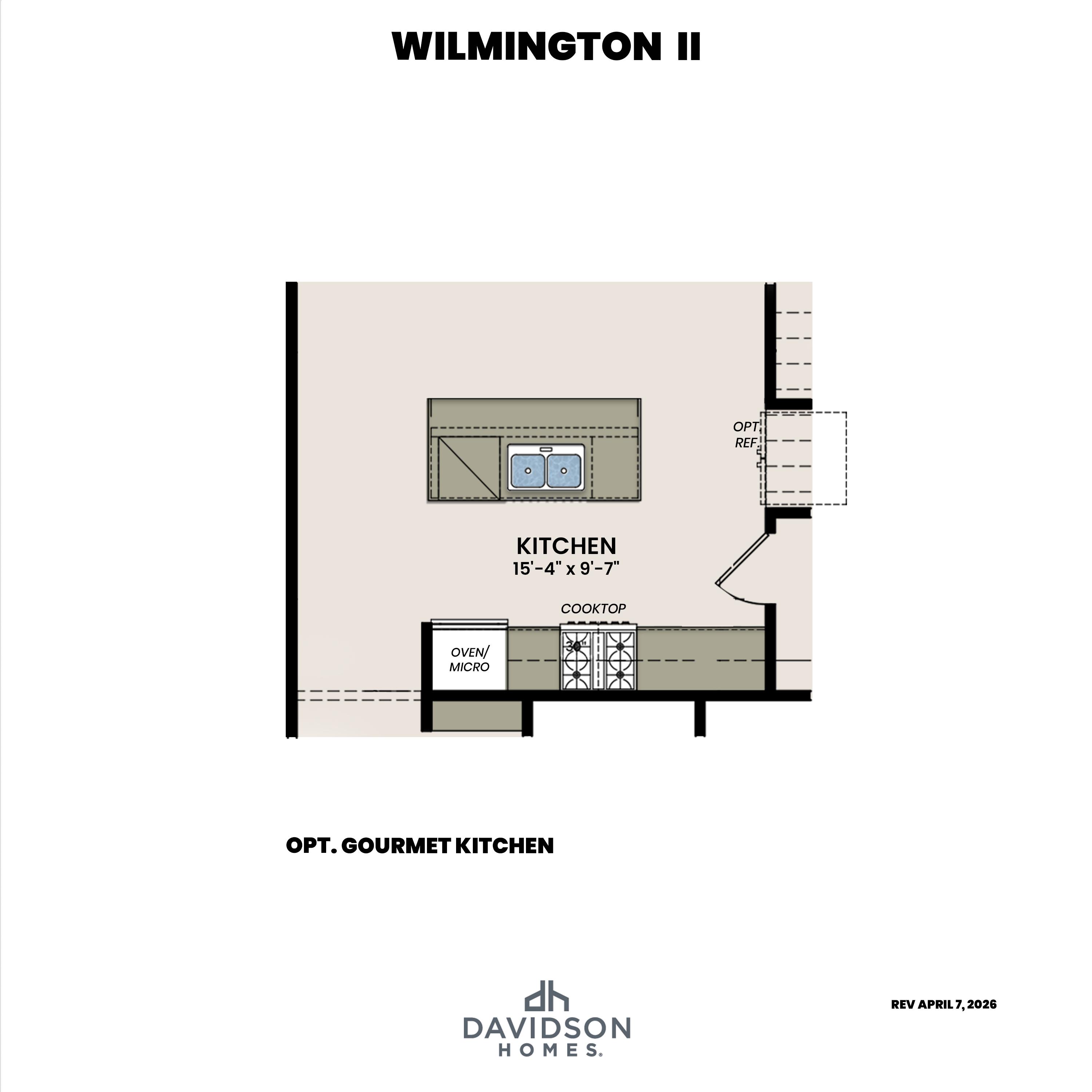 3 - The Wilmington II A buildable floor plan layout in Davidson Homes Homes' Townes at North Main community.