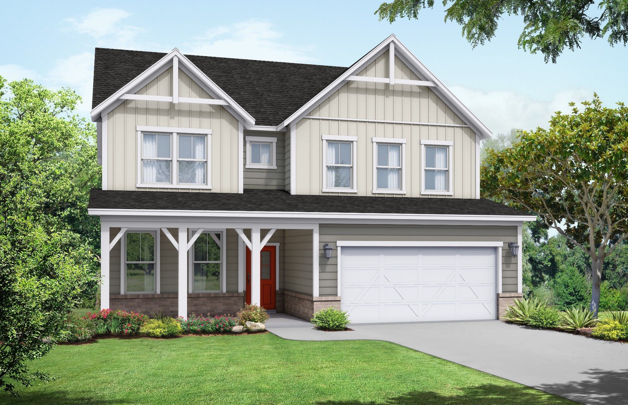 Exterior view of Davidson Homes' New Home at 3099 Arrington Drive