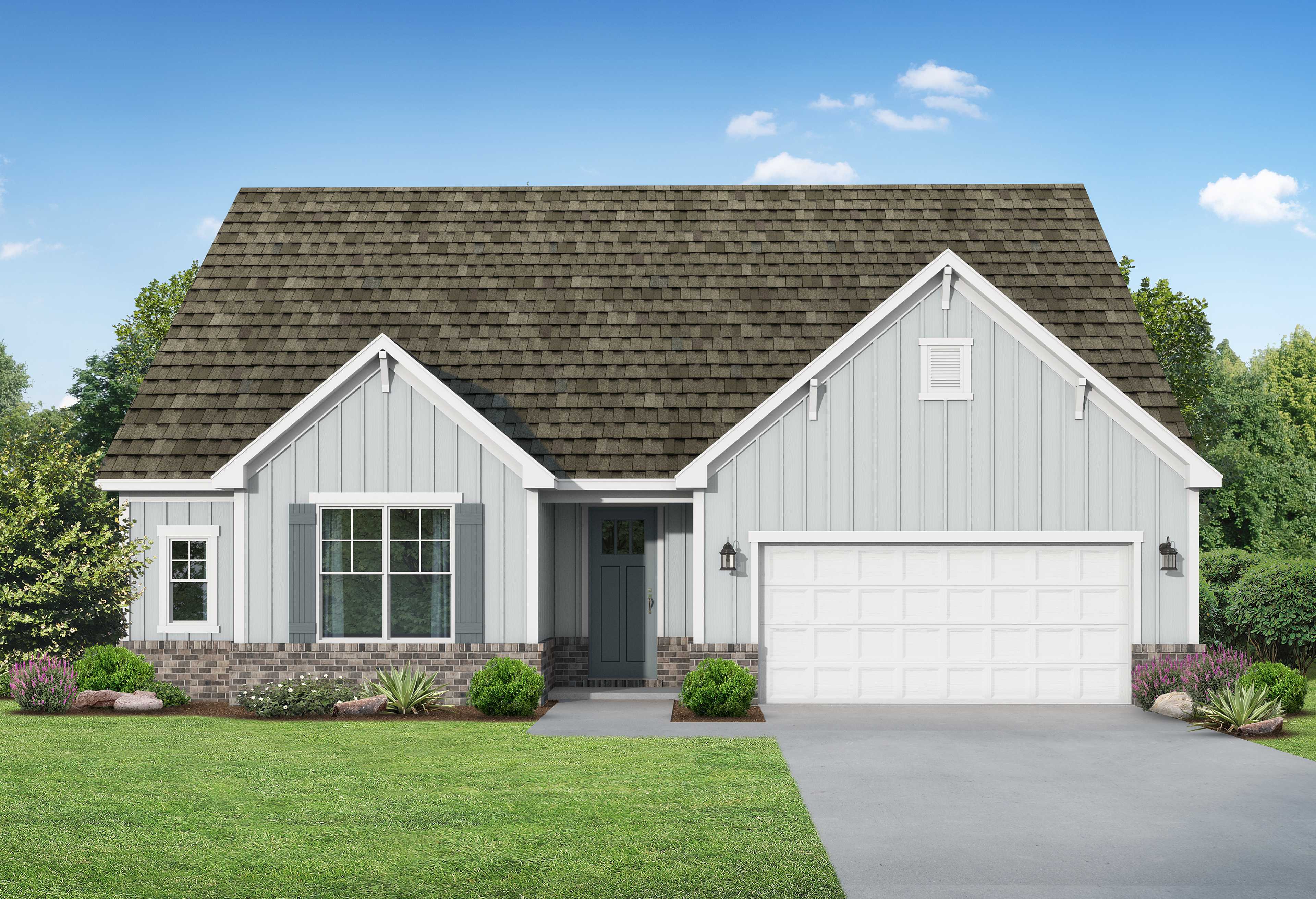 The Montgomery D by Davidson Homes with Hardie Siding