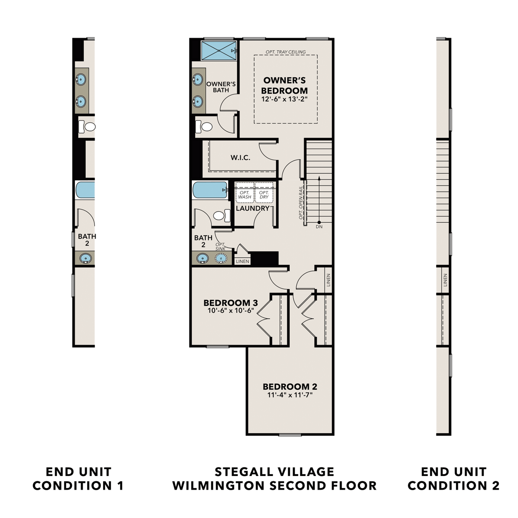 2 - The Wilmington A buildable floor plan layout in Davidson Homes Homes' Stegall Village community.