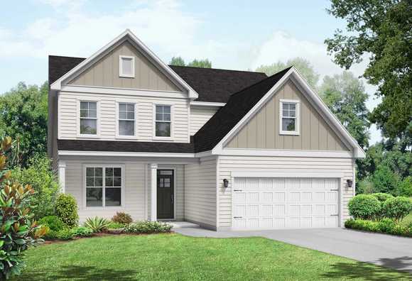 Exterior view of Davidson Homes' The Ash Floor Plan