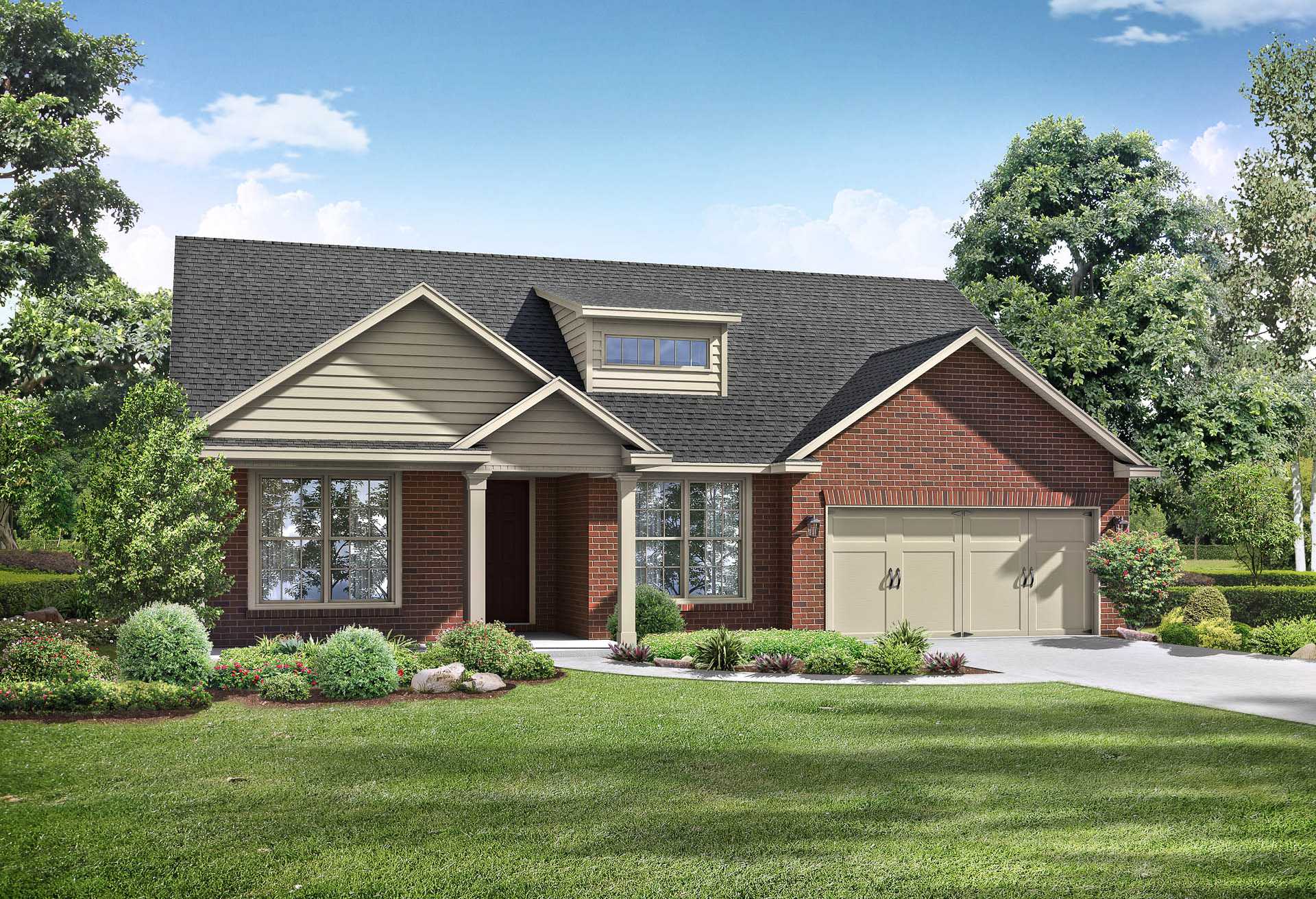 Exterior view of Davidson Homes' The Harrison Floor Plan