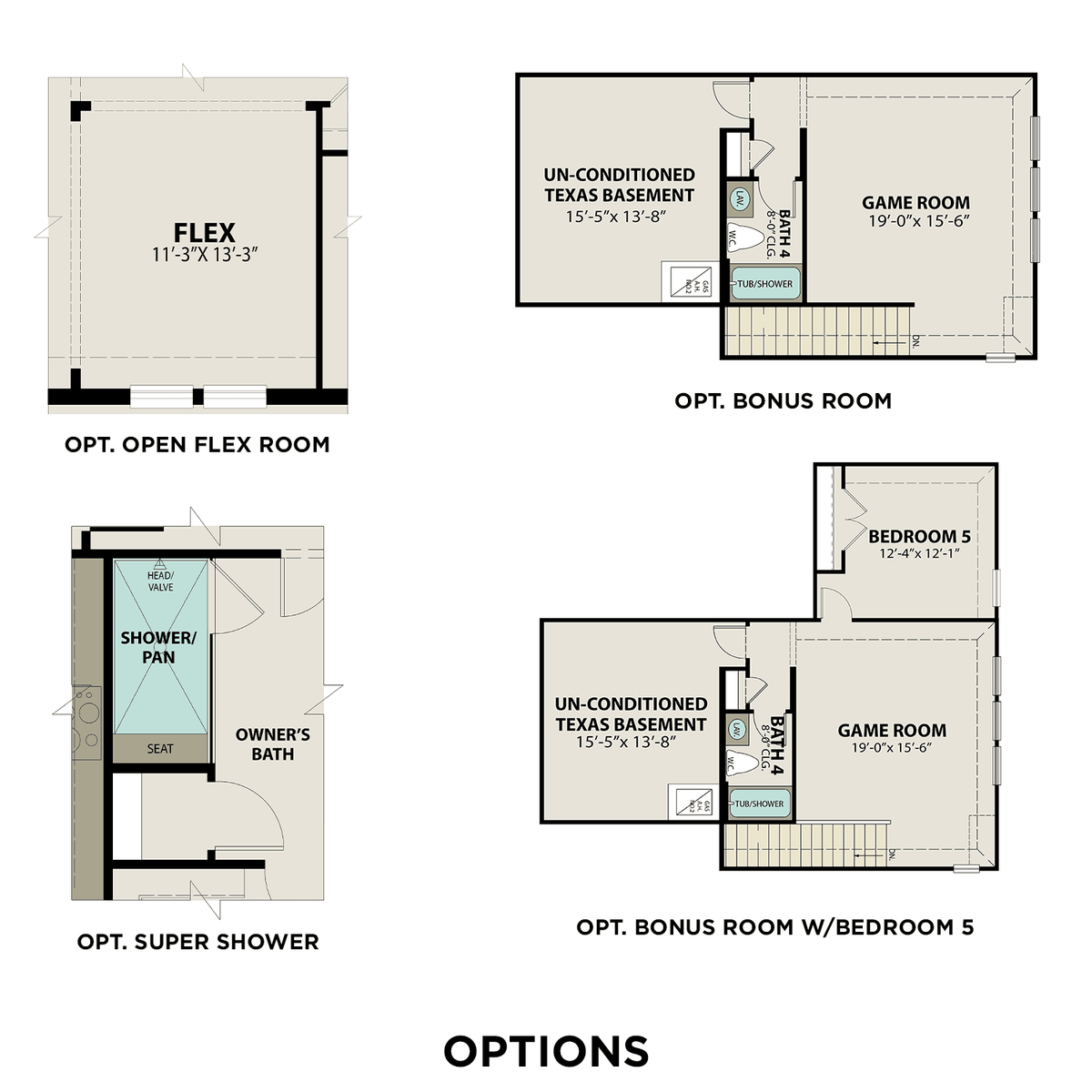 2 - The George A buildable floor plan layout in Davidson Homes' The Signature Series at Lago Mar community.