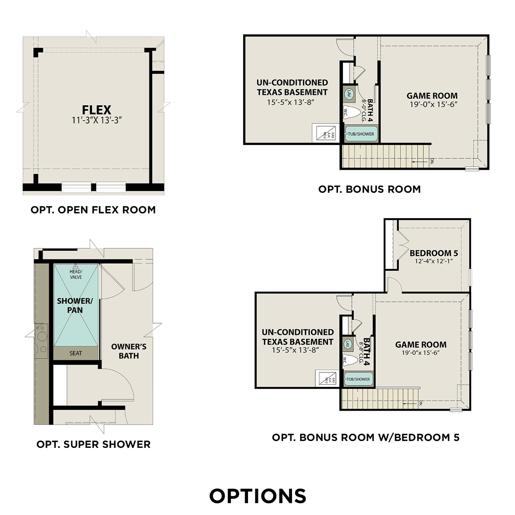 2 - The George buildable floor plan layout in Davidson Homes Homes' Sierra Vista community.