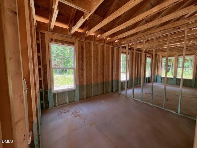 Wood framing construction for The Franklin C floor plan in a new Davidson Homes build at Wellers Knoll, Lillington, NC.