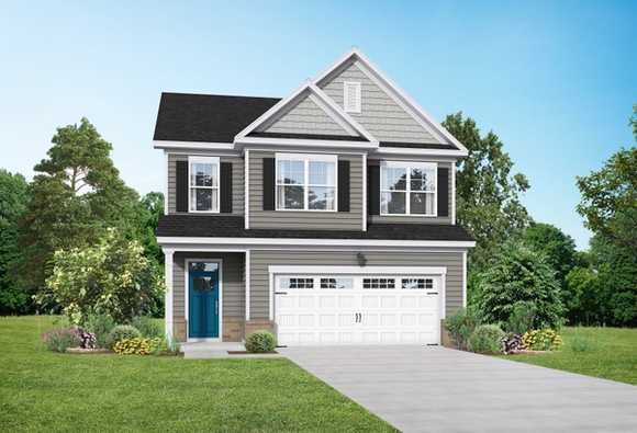 Exterior view of Davidson Homes' The Grace A Floor Plan