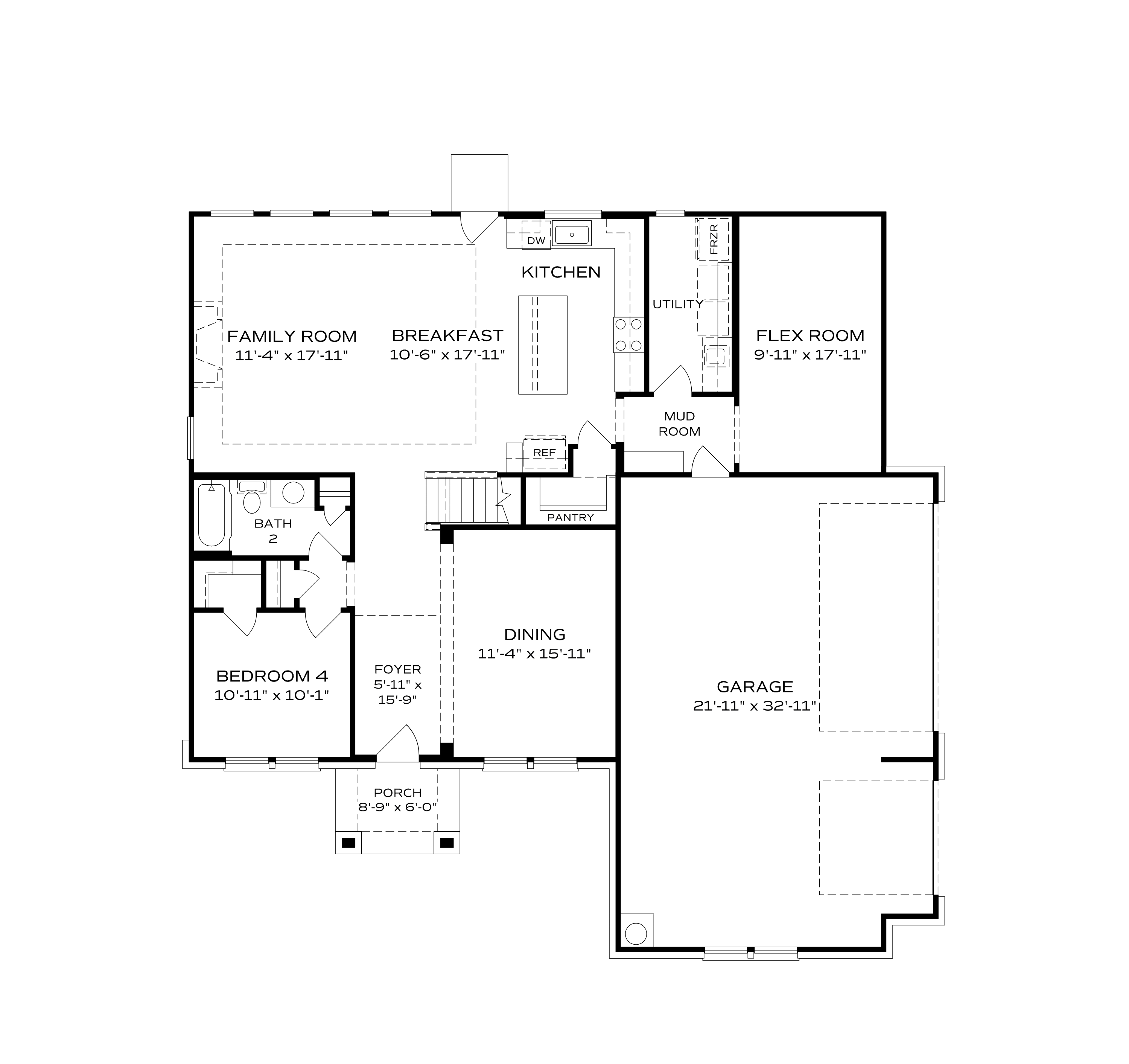 1 - The Charm floor plan layout for 314 Merrydale Dr in Davidson Homes Homes' Riverton Preserve community.