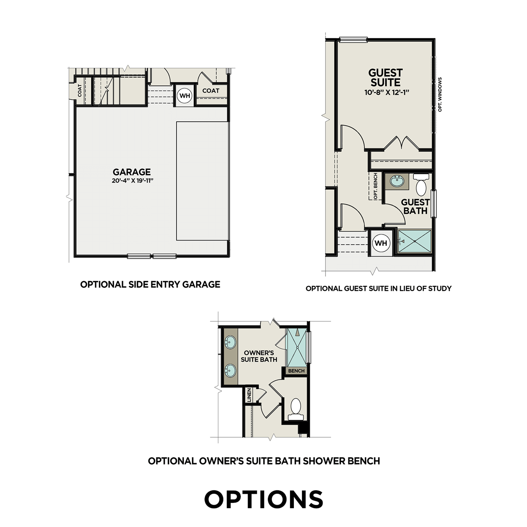 5 - The Willow B- Unfinished Basement floor plan layout for 373 Riverwood Pass in Davidson Homes Homes' Riverwood community.