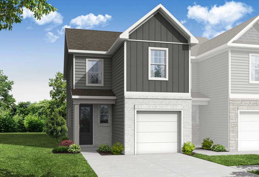 Exterior view of Davidson Homes' The Wilmington A Floor Plan