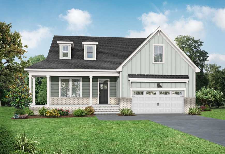 Exterior view of Davidson Homes' The Cypress C II Floor Plan