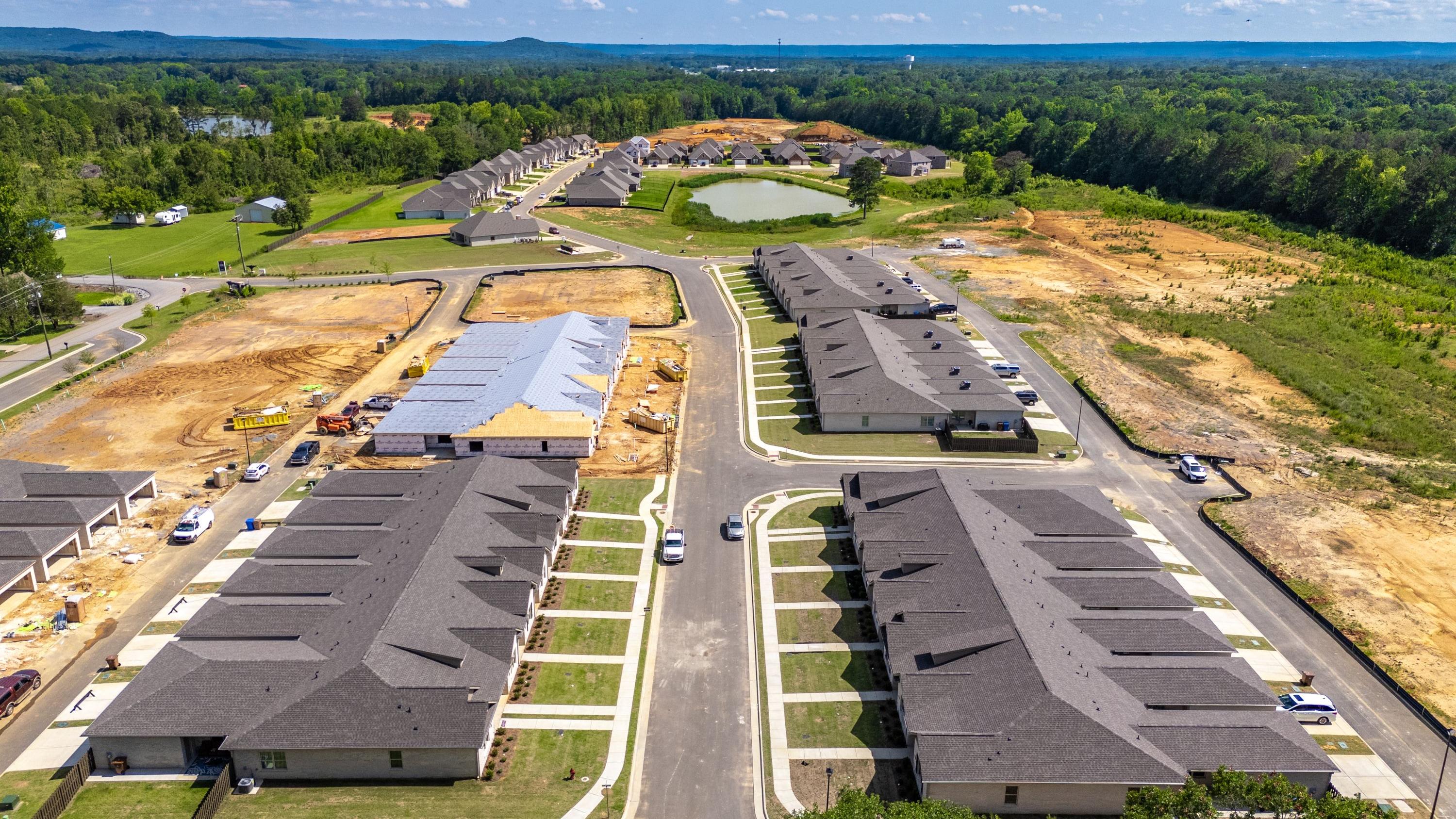 An in-progress Davidson Homes community under construction
